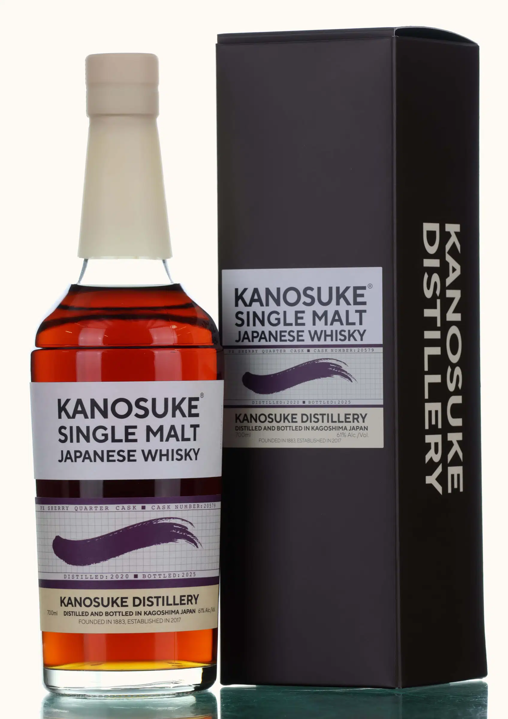 Kanosuke PX Sherry Quarter Cask #5 Year Old, Cask #20579, 2025, 61% whisky bottle