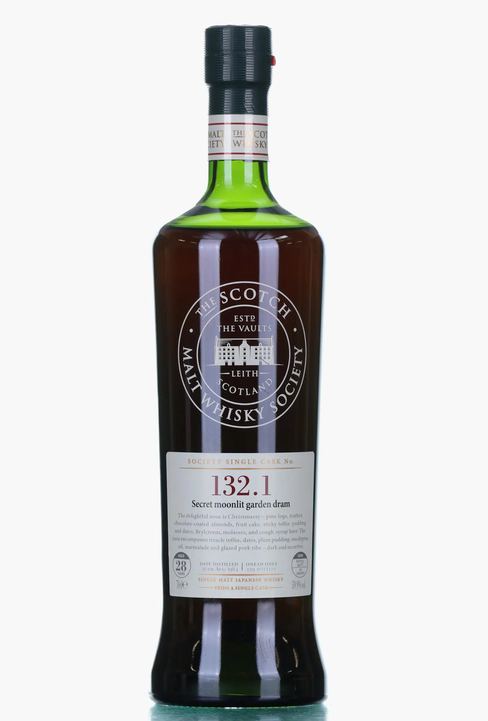 SMWS 132.1 Karuizawa 1984 28 Year Old, Refill Sherry Cask, Cask #1, 1984, The Scotch Malt Whisky Society, 59.9% whisky bottle