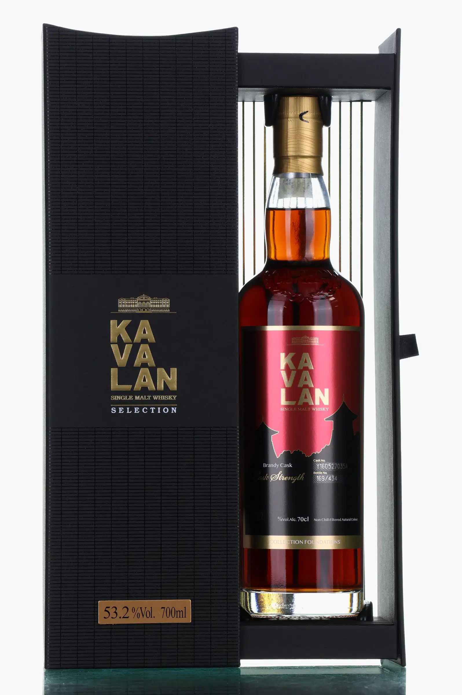 Kavalan Foundations 8 Year Old, Brandy Cask, Cask No. Y160527035A, 2024, 53.2% whisky bottle