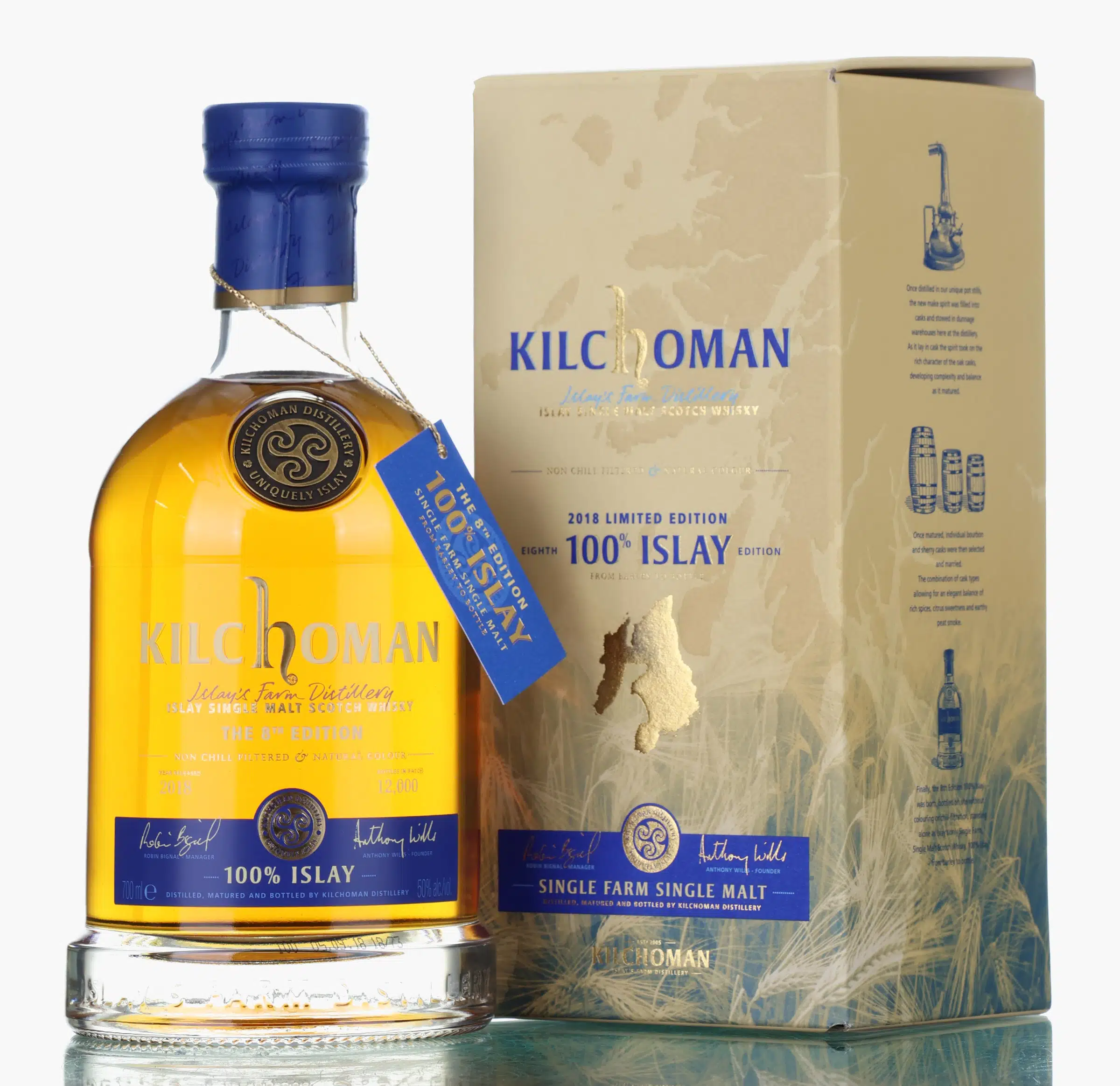 Kilchoman 100% Islay The 8th Edition, Bourbon & Sherry Cask, 2018, 50%