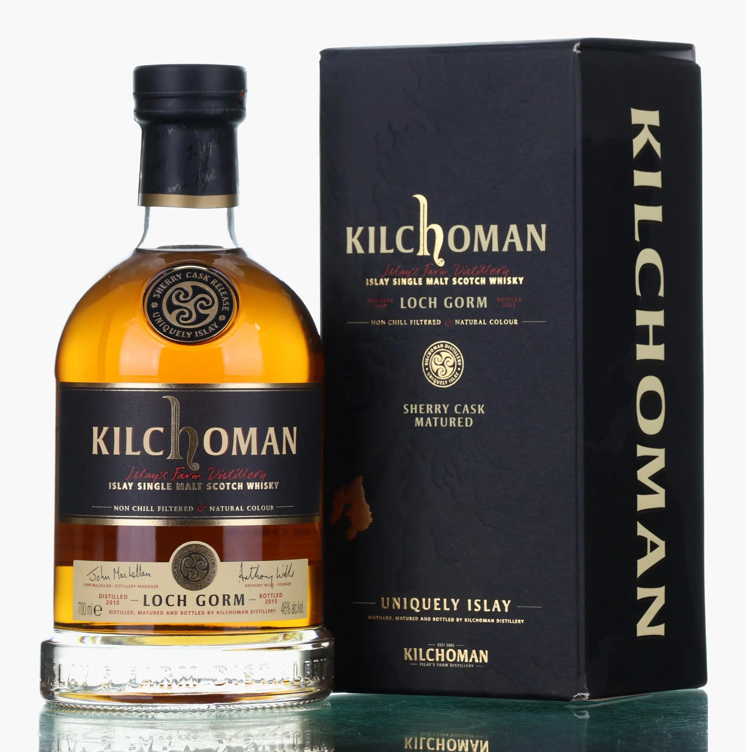 Kilchoman Loch Gorm 5 Year Old, Sherry Cask, 2015, 46% whisky bottle
