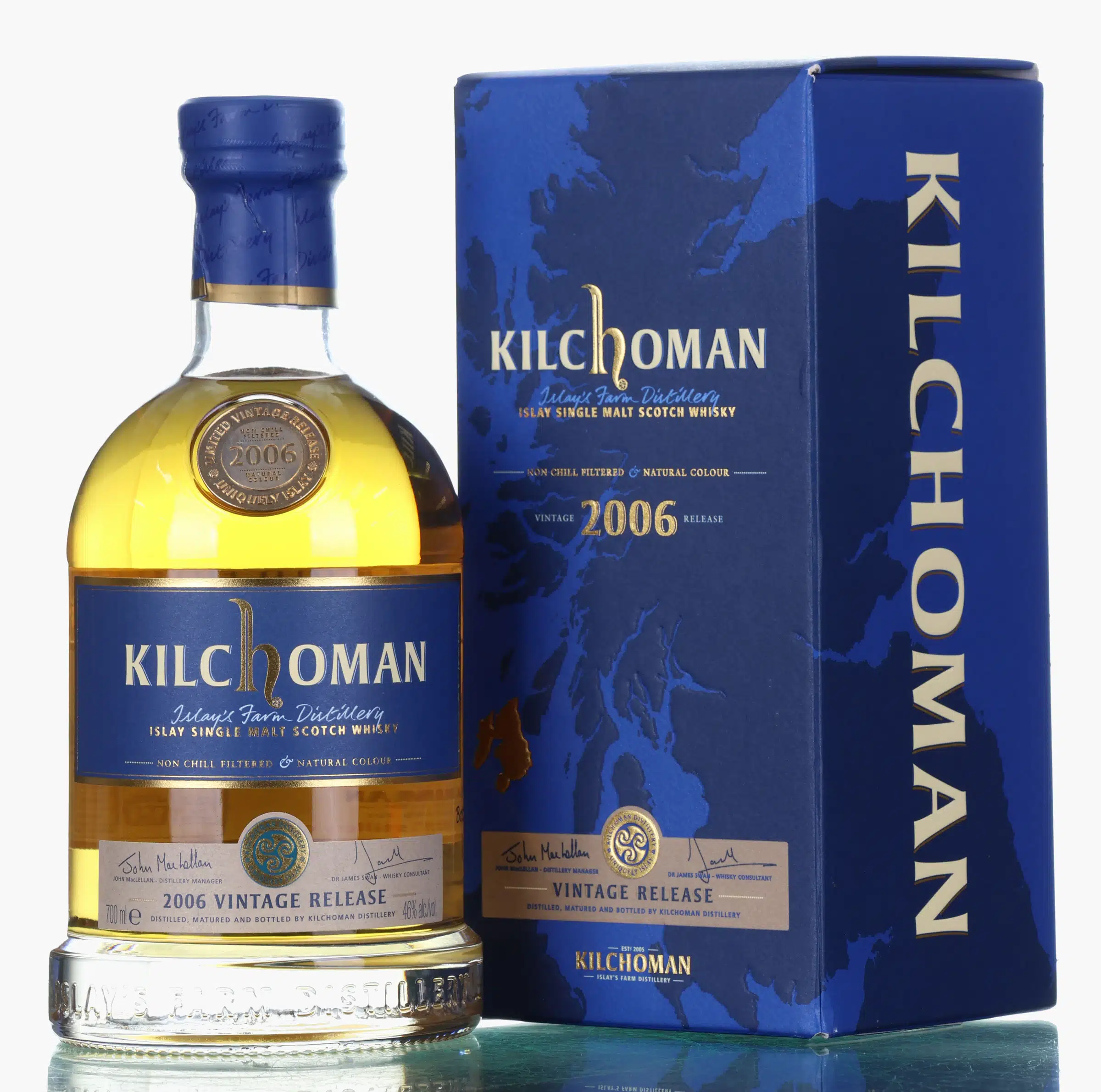 Kilchoman 2006 Vintage Release 5 Year Old, Bourbon Cask, 2011, 46% whisky bottle