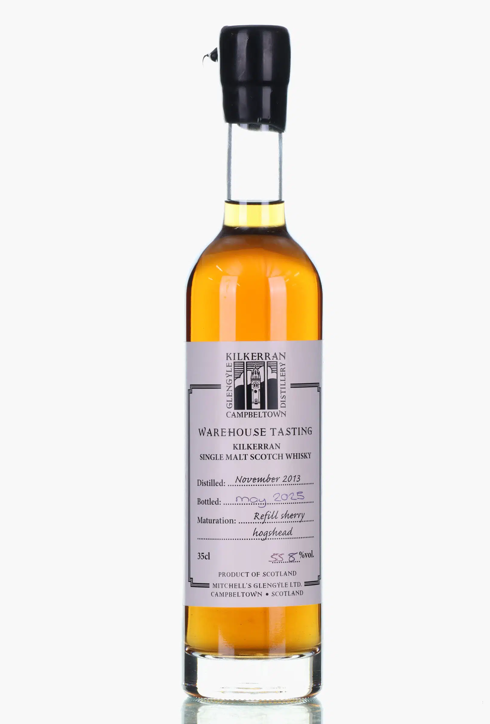 Kilkerran Warehouse Tasting 11 Year Old, Refill Sherry Hogshead Cask, 2025, 55.8% whisky bottle