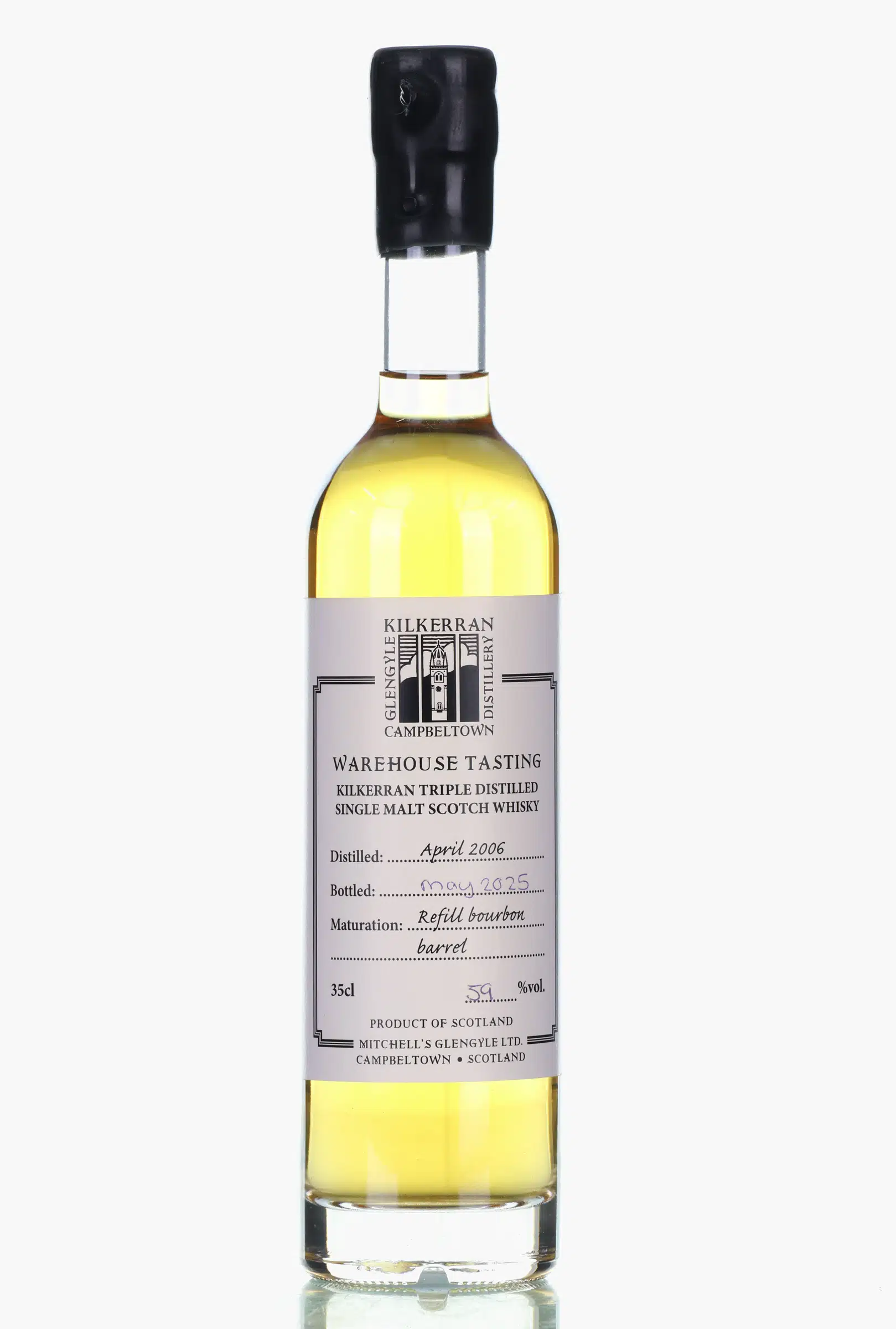 Kilkerran Warehouse Tasting 19 Year Old, Refill Bourbon Cask, 2025, 59% whisky bottle