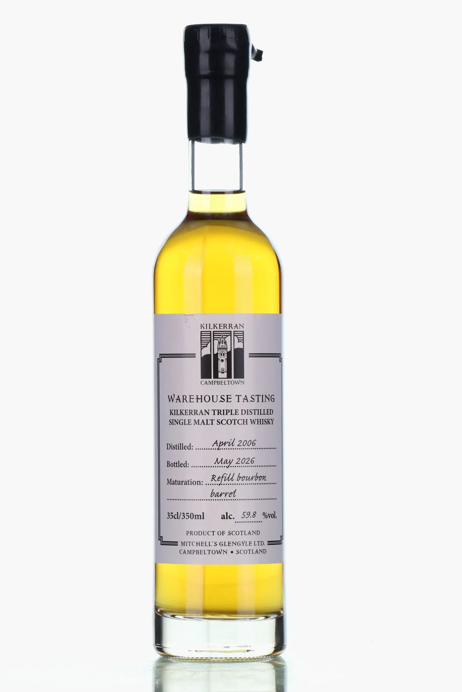 Kilkerran Warehouse Tasting 20 Year Old, Refill Bourbon Cask, 2006, 59.8% whisky bottle