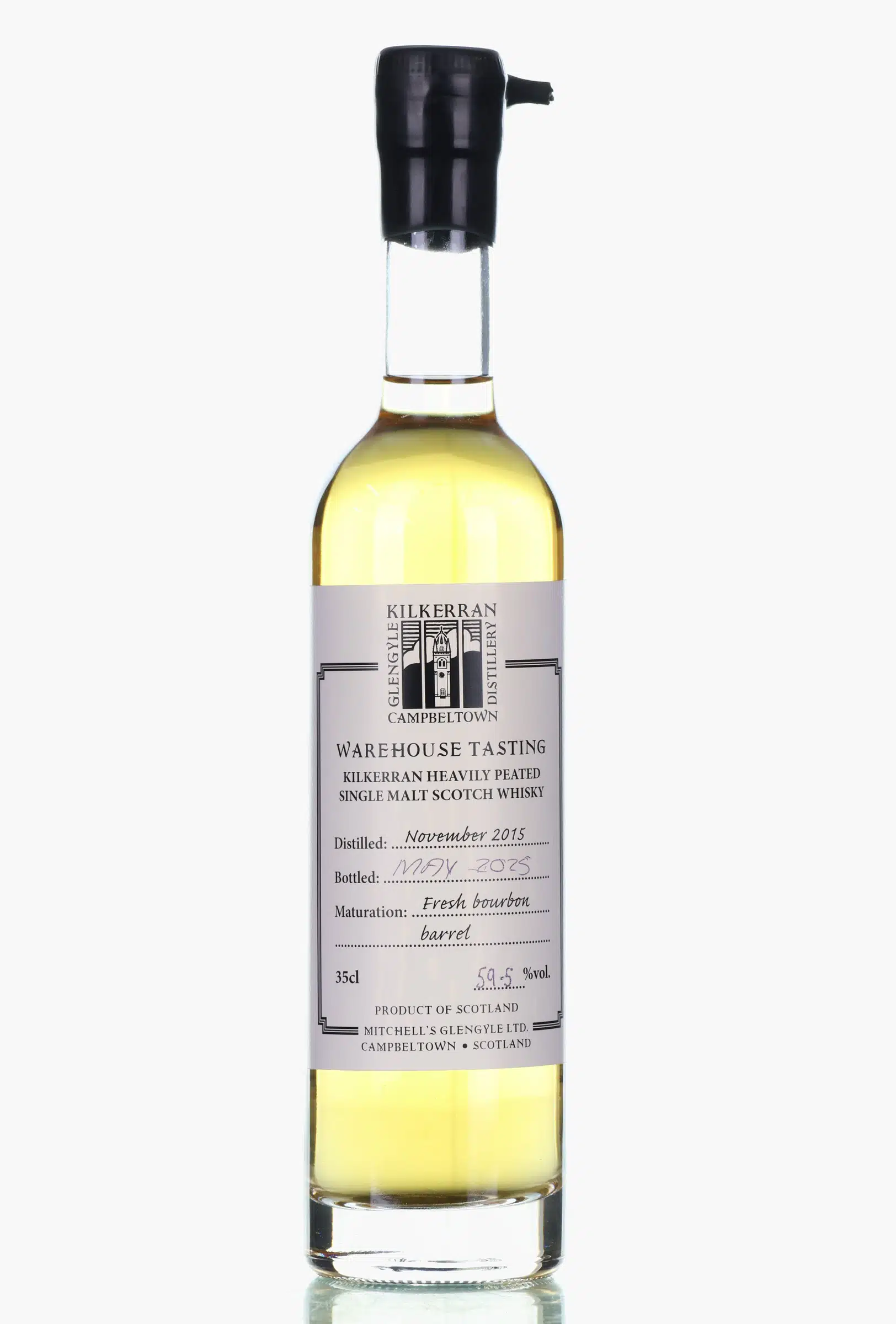 Kilkerran Warehouse Tasting Fresh Bourbon Barrel Matured 9 Year Old, Bourbon Cask, 2025, 59.5% whisky bottle
