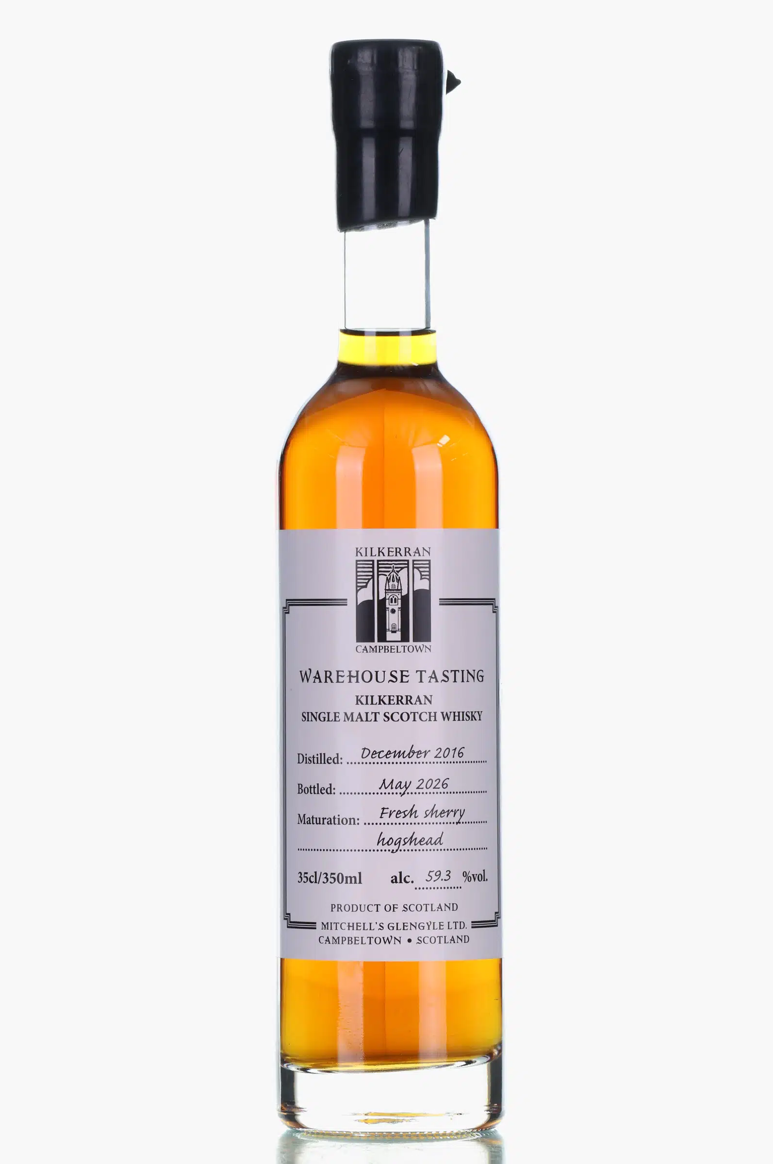 Kilkerran Warehouse Tasting 9 Year Old, Fresh Sherry Hogshead Cask, 2016, 59.3% whisky bottle