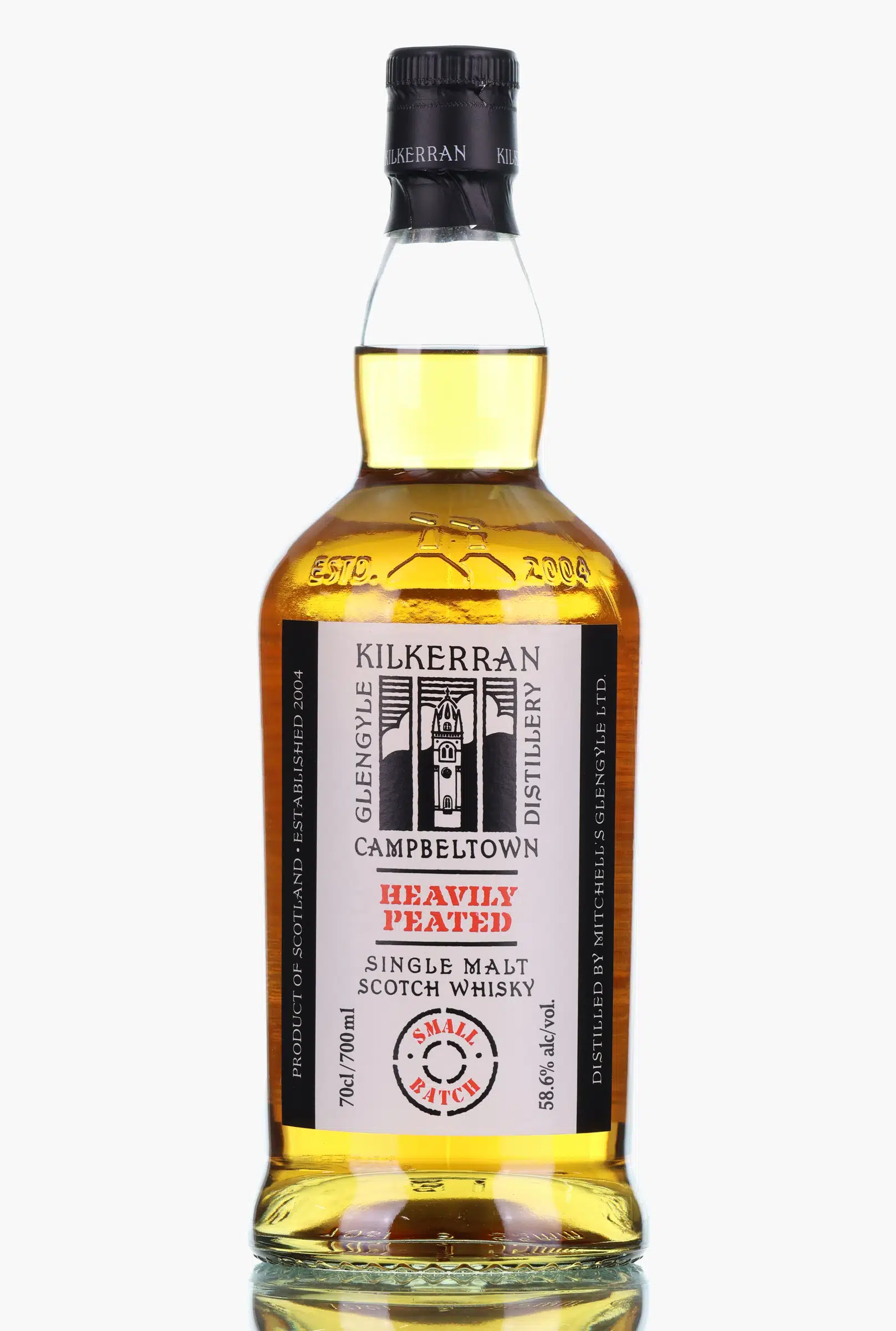 Kilkerran Heavily Peated Batch No., Bourbon & Sherry Cask, Batch 13, 2025, 58.6% whisky bottle