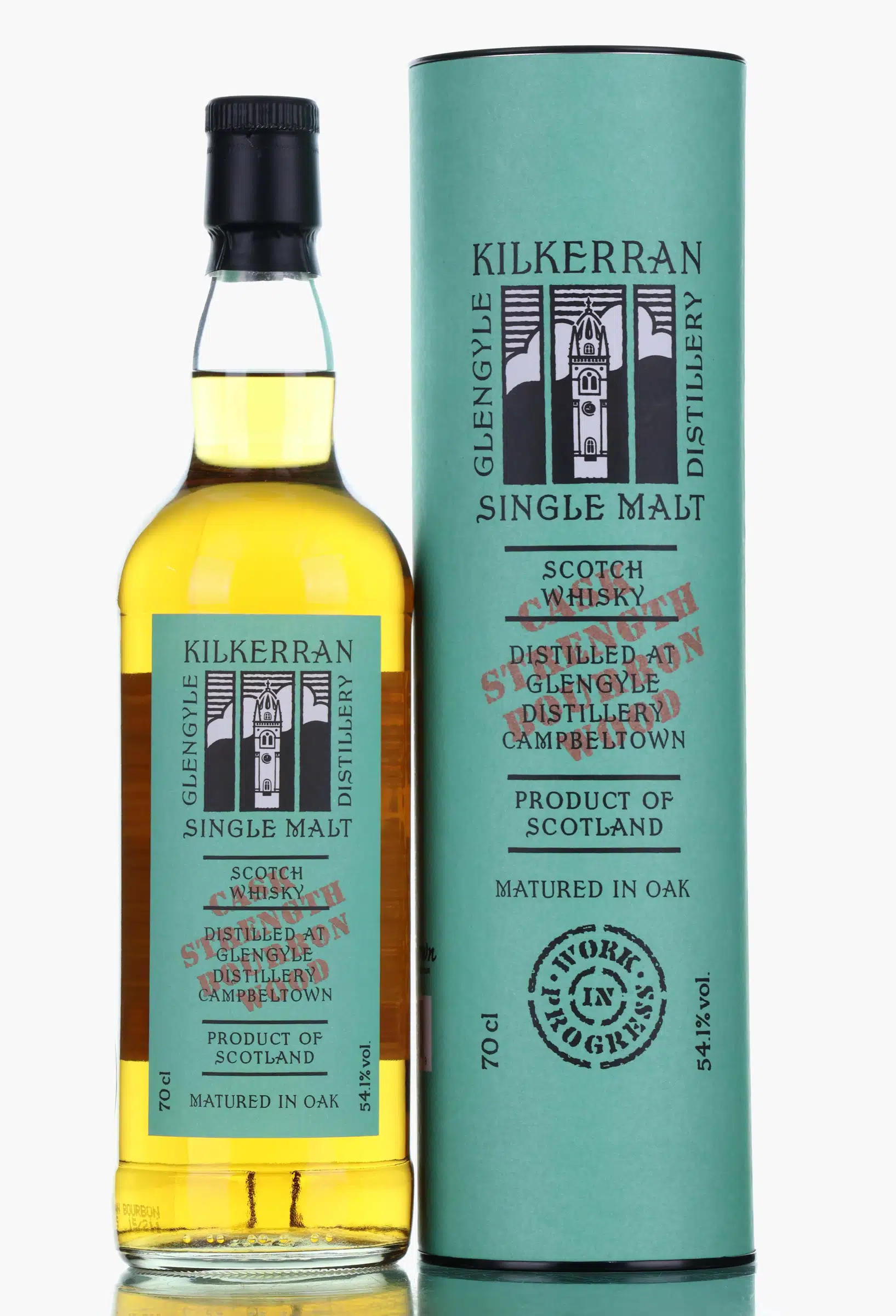 Kilkerran Work in Progress No. 7 11 Year Old, Bourbon Cask, 2015, 54.1% whisky bottle