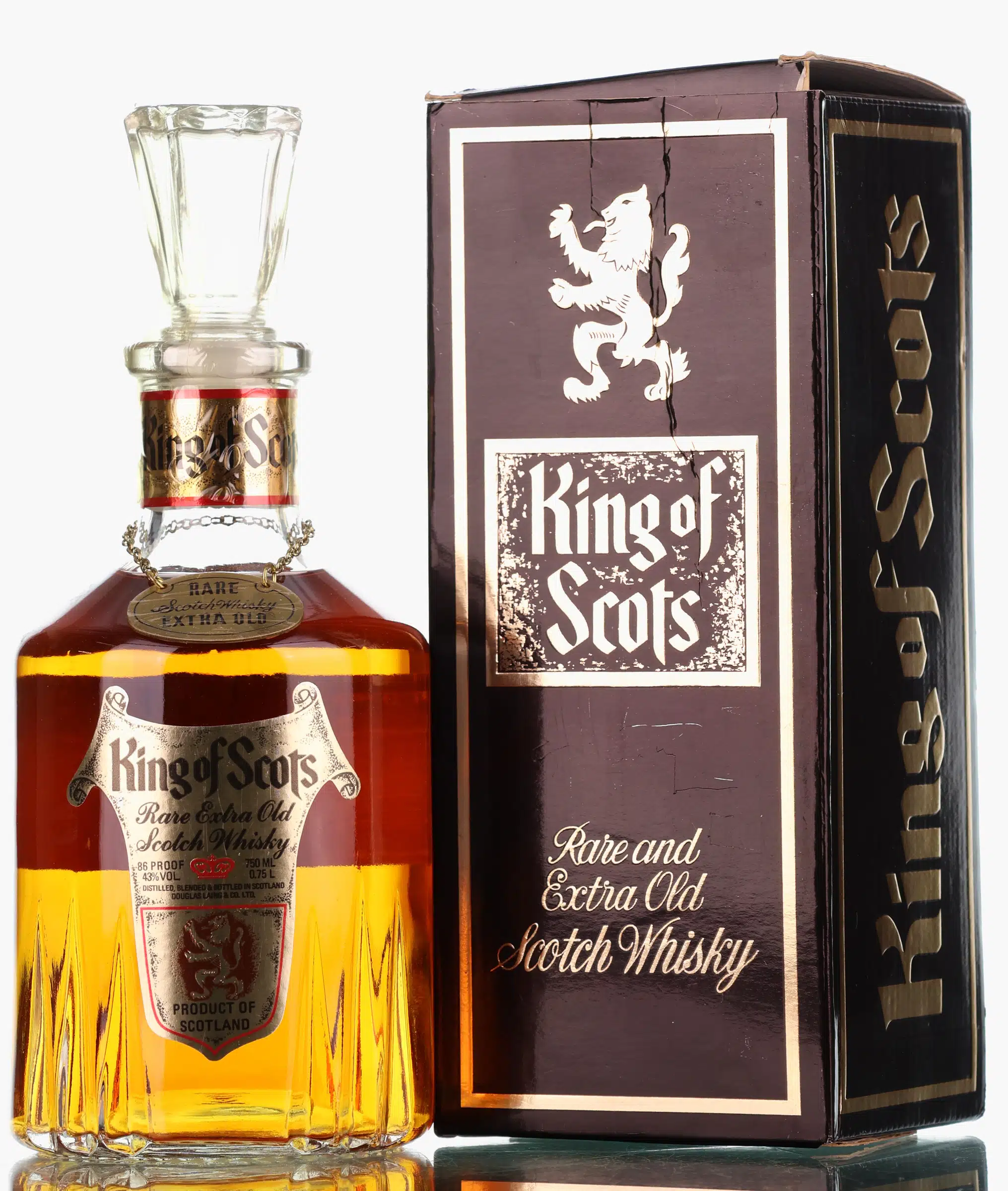 King of Scots Rare Extra Old Blended Scotch Whisky, 43% whisky bottle