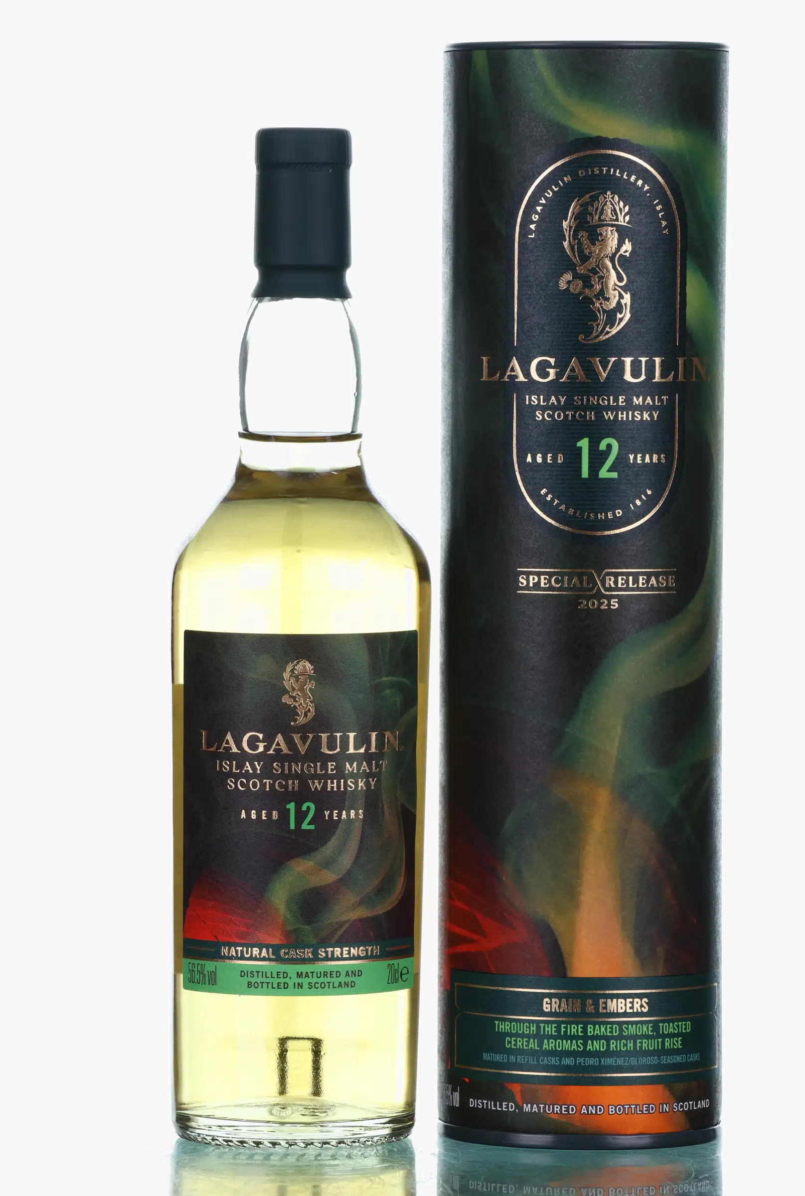 Lagavulin Special Release 12 Year Old, Pedro Ximénez & Oloroso Sherry Cask, 2025, 56.5% whisky bottle