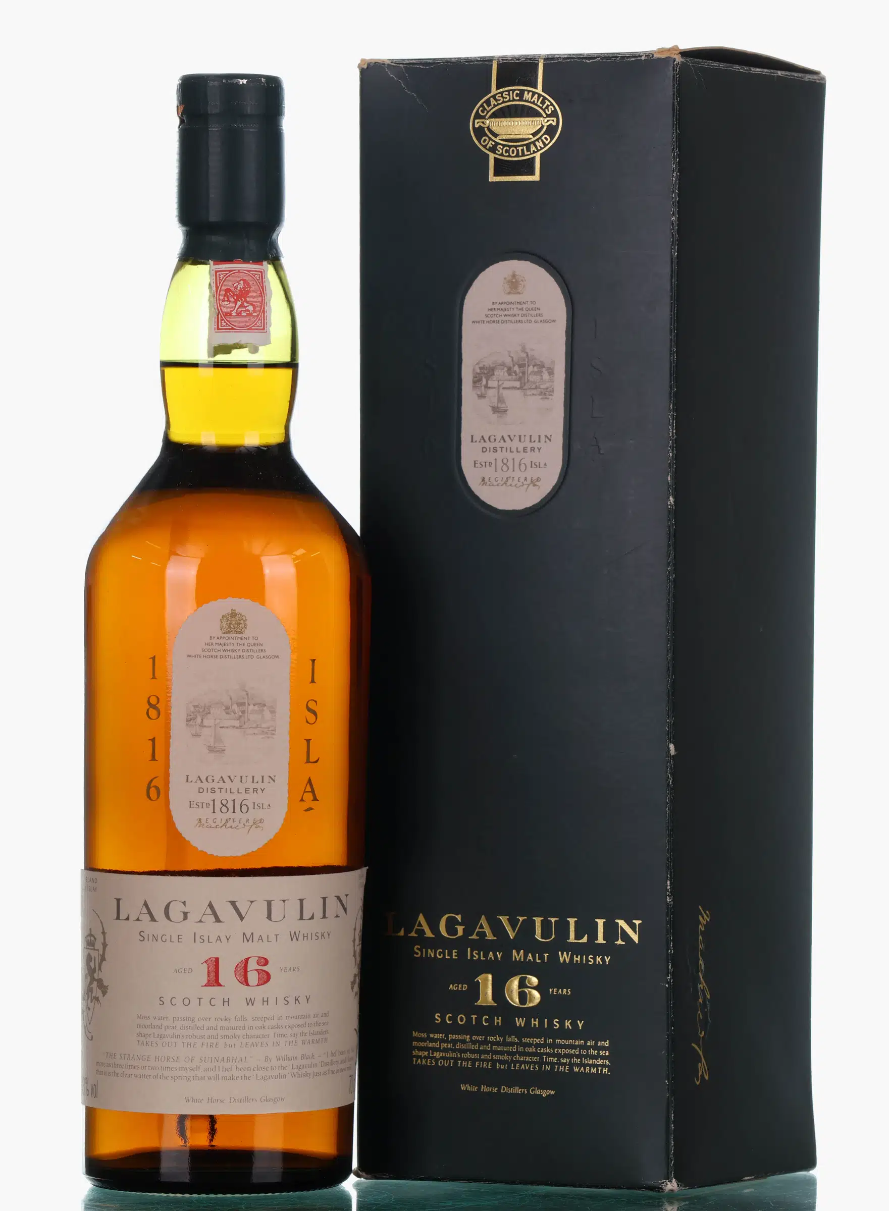 Lagavulin White Horse Distillers (1980s - 1990's) 16 Year Old, 43% whisky bottle