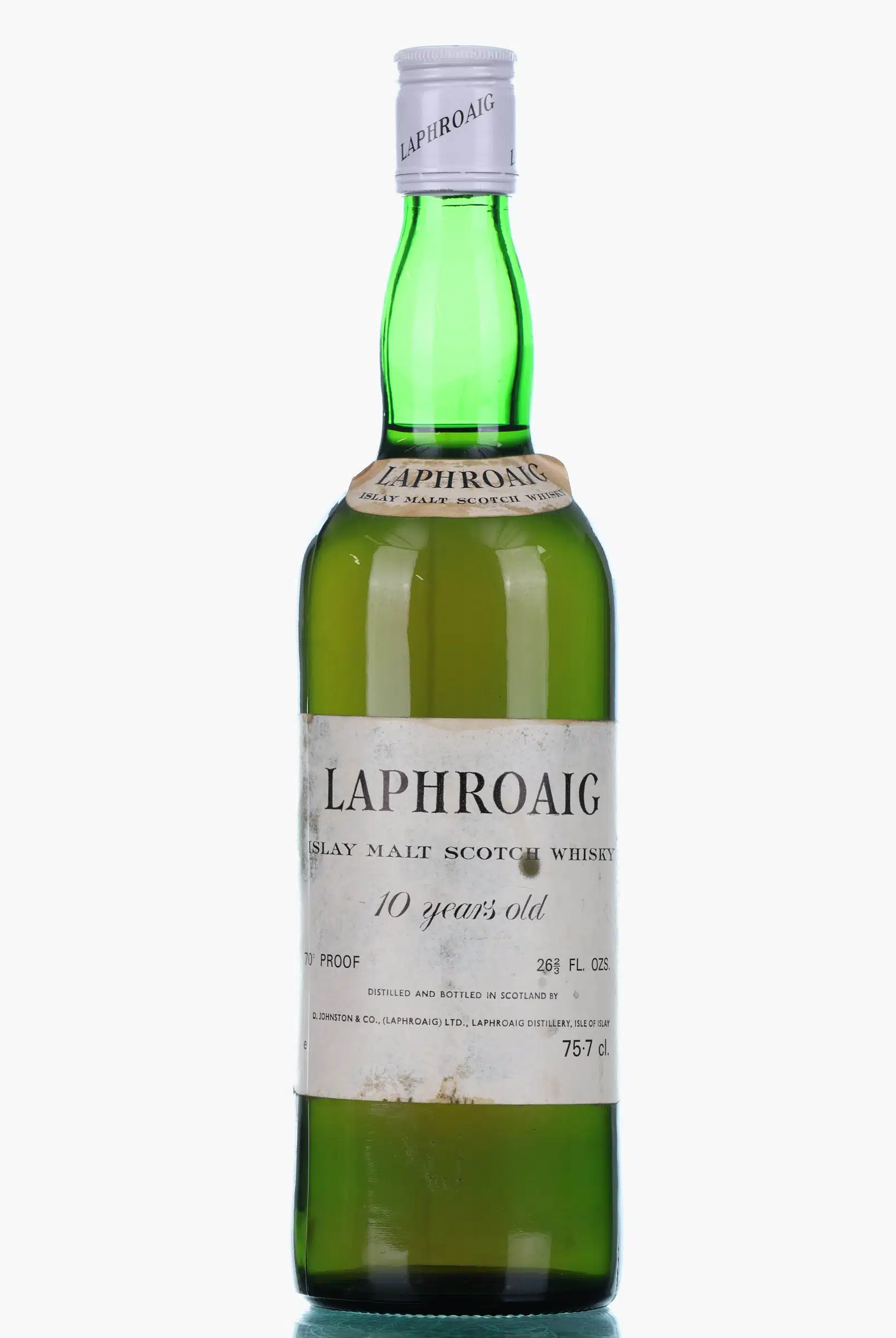 Laphroaig 10 Years Old Pre Royal Warrant, Bourbon Cask, 40% whisky bottle