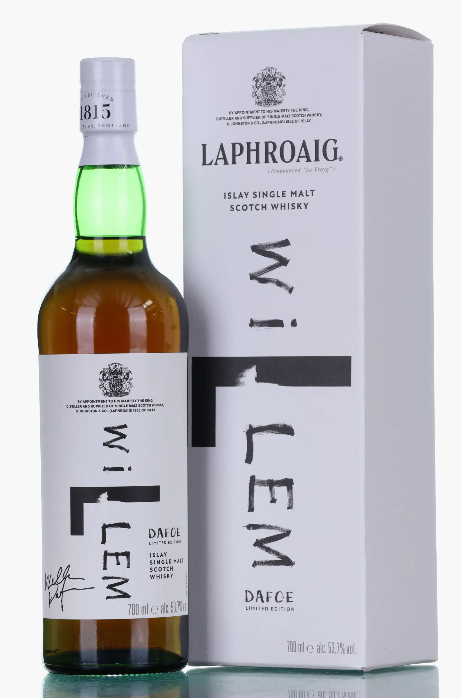 Laphroaig Willem Dafoe Limited Edition 14 Year Old, Sherry Cask, 53.7% whisky bottle