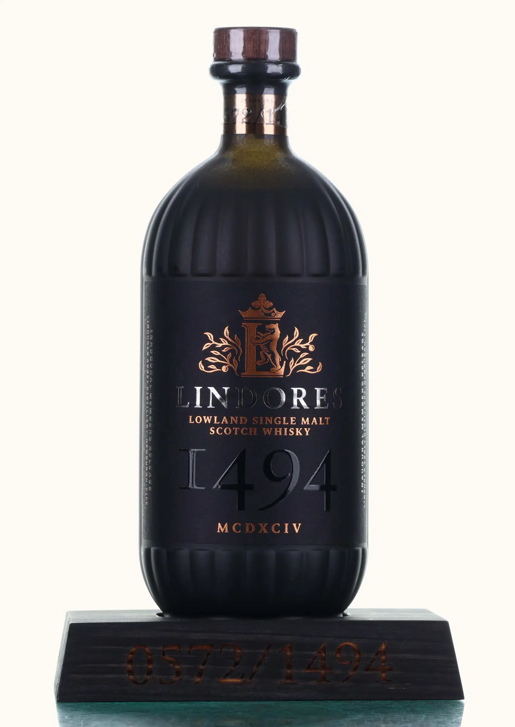 Lindores Abbey 1494 Inaugural Members Release 3 Year Old, Bourbon, Sherry & Wine Cask, 2021, 49.4% whisky bottle