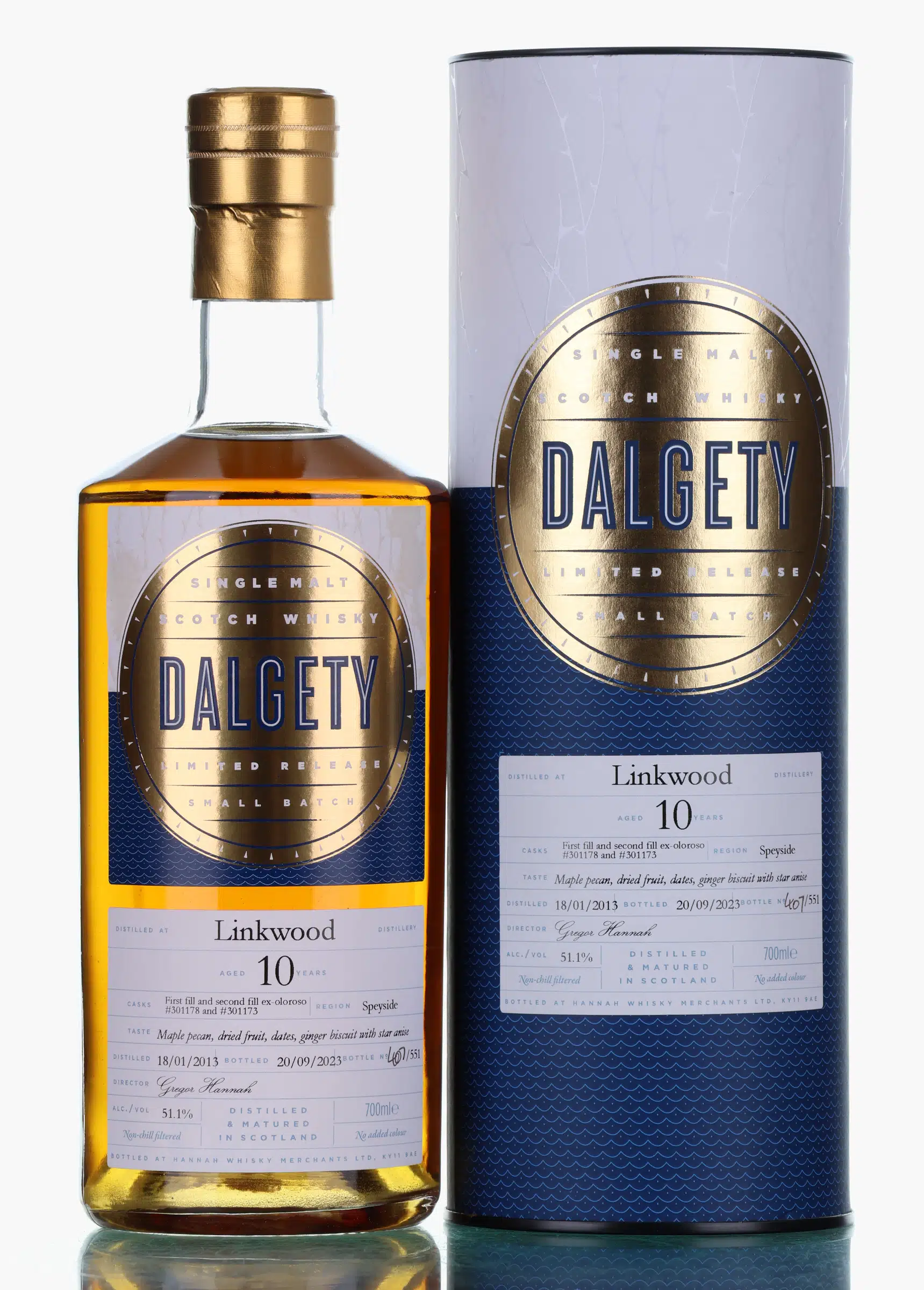 Linkwood 10 2013 2023 Hannah Whisky Merchants Dalgety