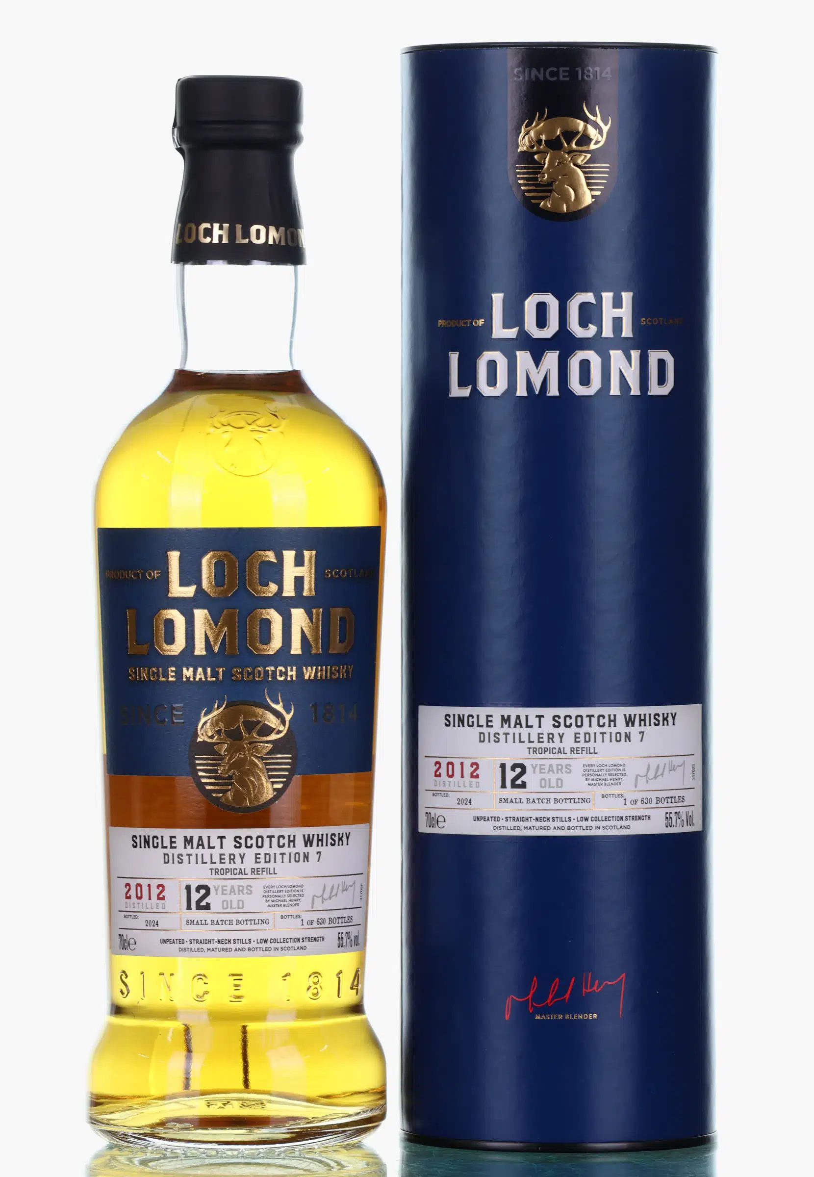 Loch Lomond Distillery Edition Tropical Refill 12 Year Old, Bourbon Cask, Batch No. 7, 2024, 55.7% whisky bottle