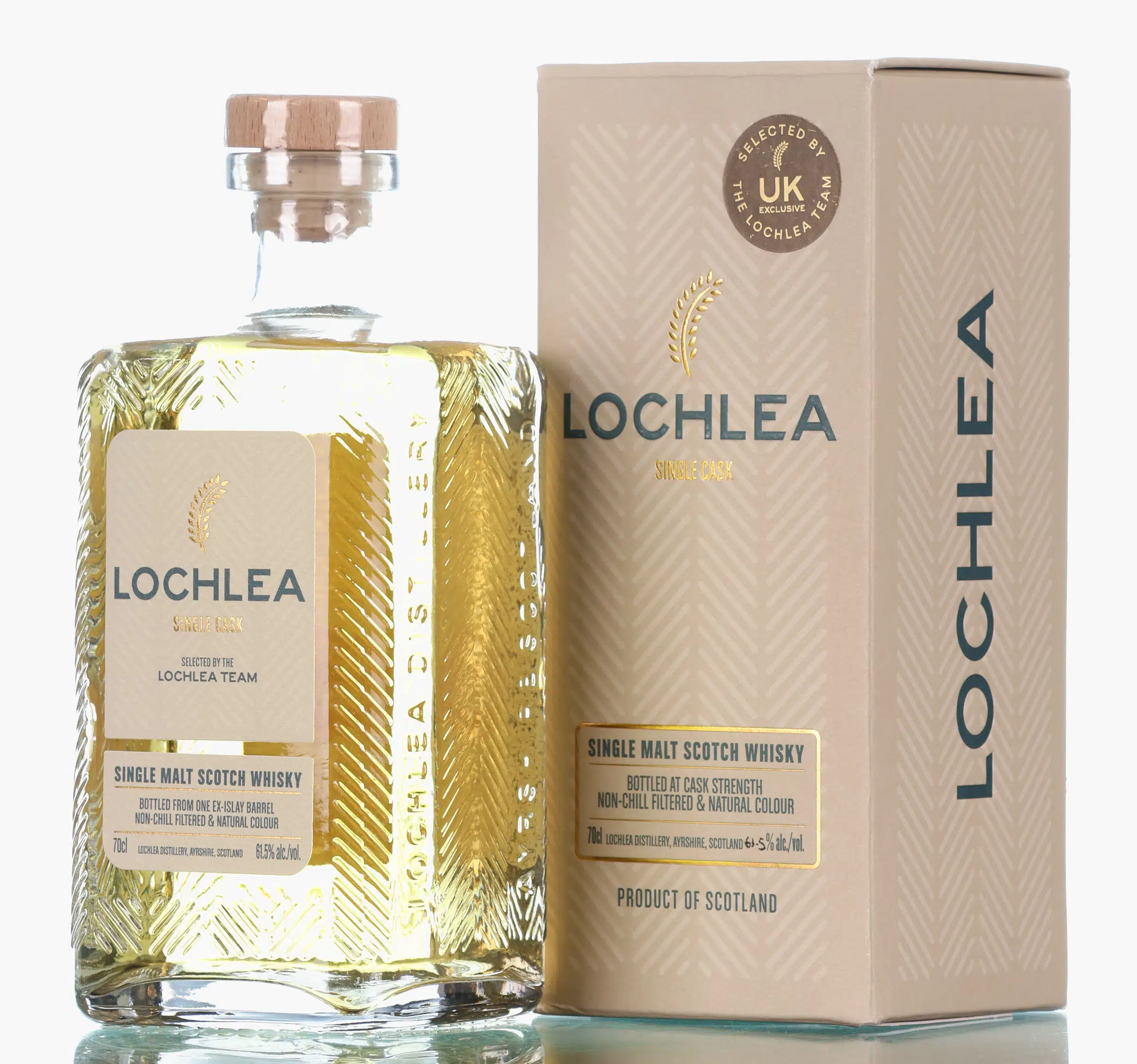 Lochlea Single Ex-Islay Barrel 4 Year Old, Ex-Islay Cask, Cask #287, 2023, 61.5% whisky bottle