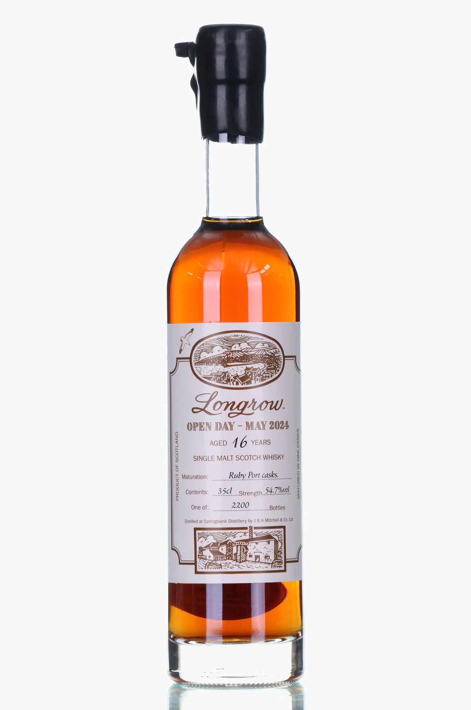 Longrow Open Day 2024 16 Year Old, Ruby Port Cask, 2024, 54.7% whisky bottle