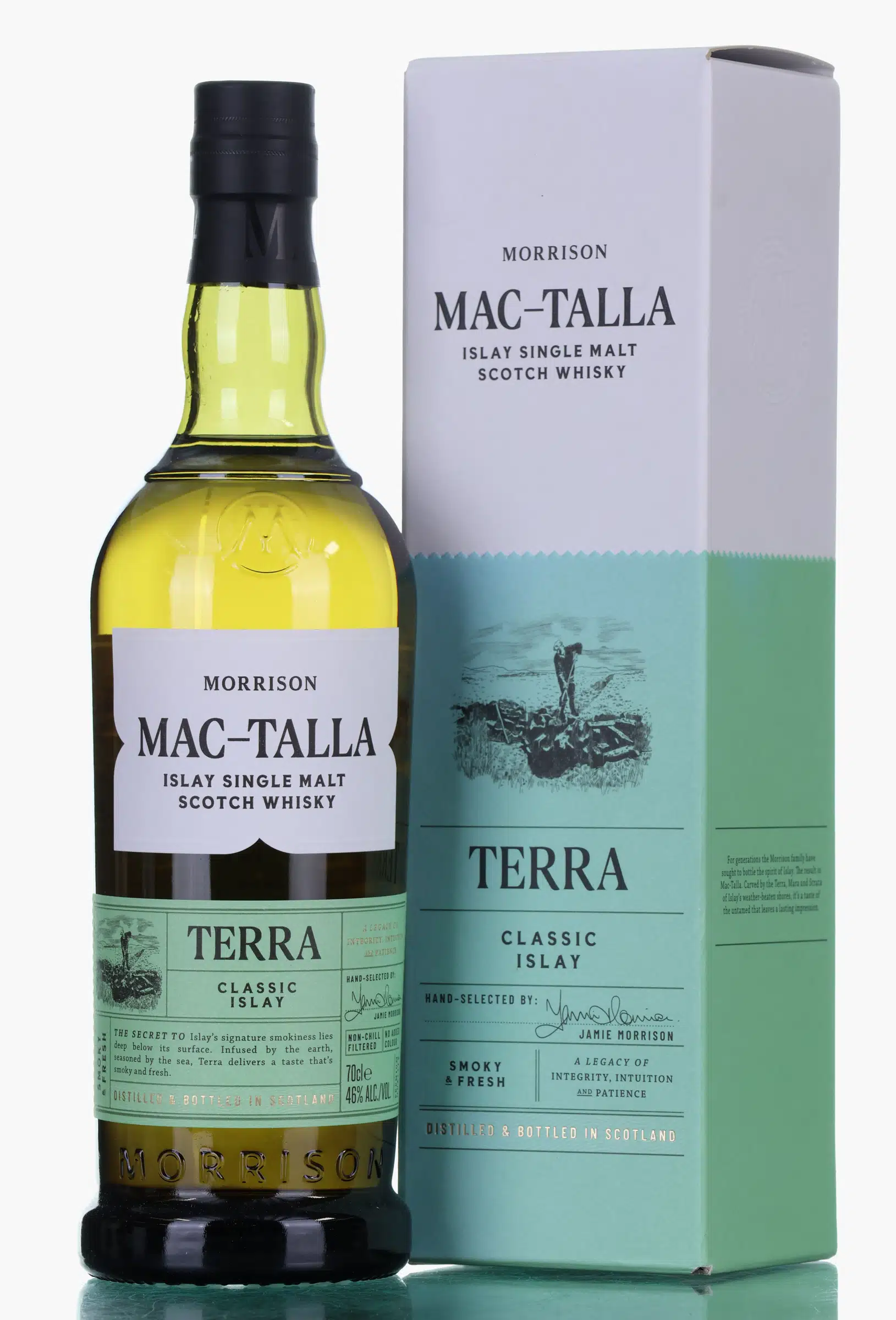 Mac-Talla Terra, American Oak Cask, Morrison Scotch Whisky Distillers, 46% whisky bottle