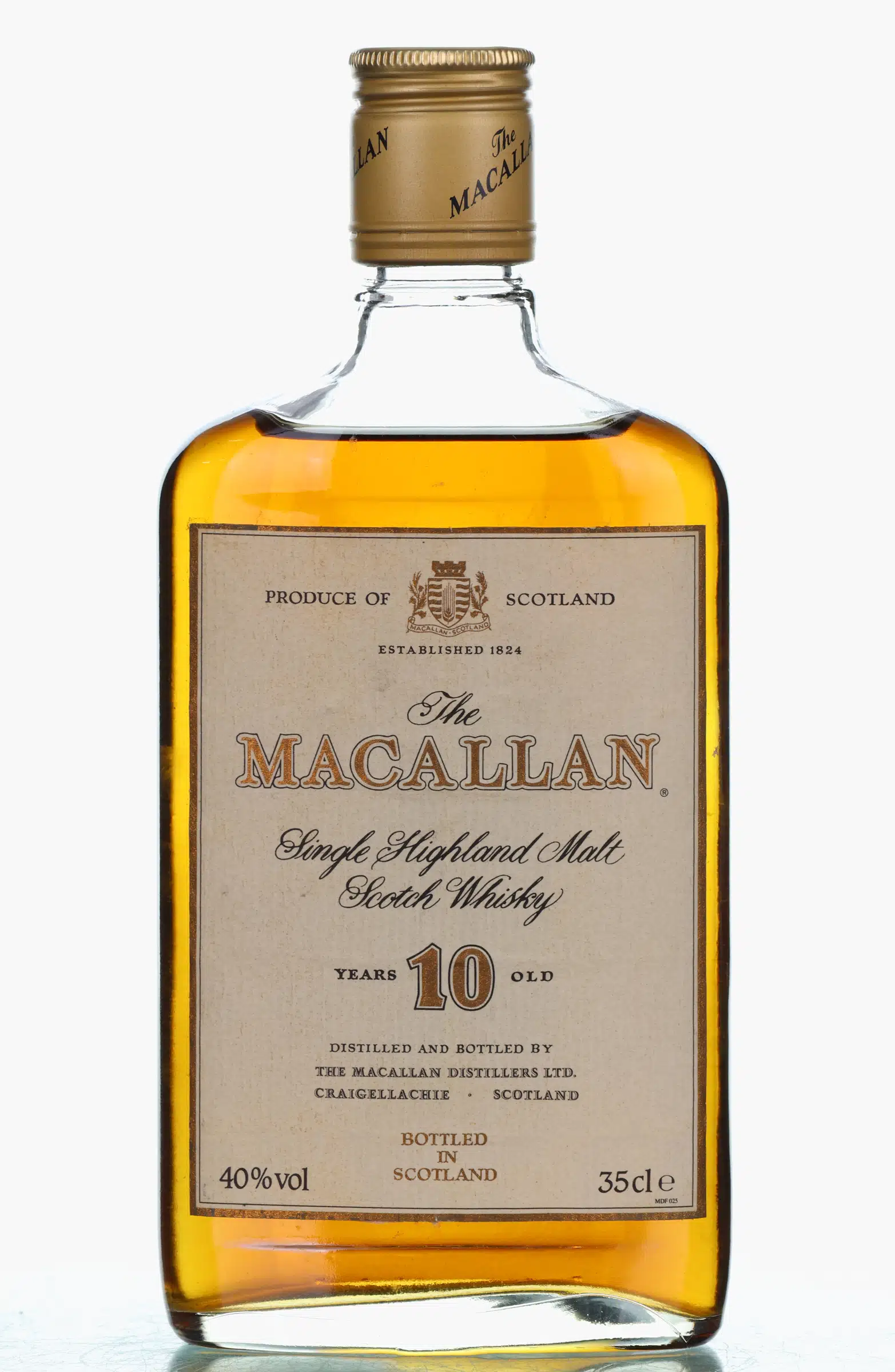 Macallan 10 Year Old, Sherry Cask, 40%, 35cl whisky bottle