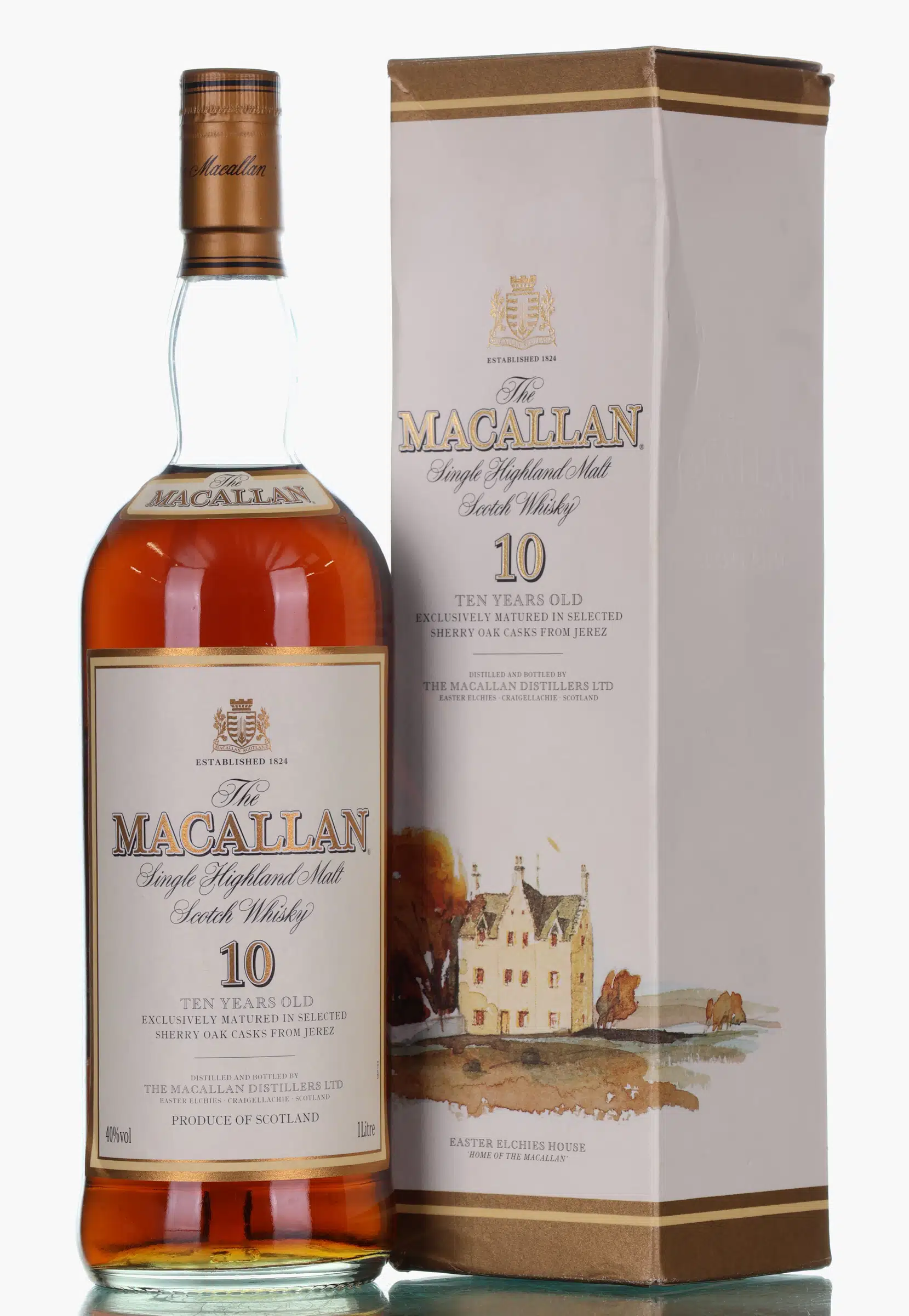 Macallan Sherry Oak 10 Year Old, Sherry Cask, 40% whisky bottle