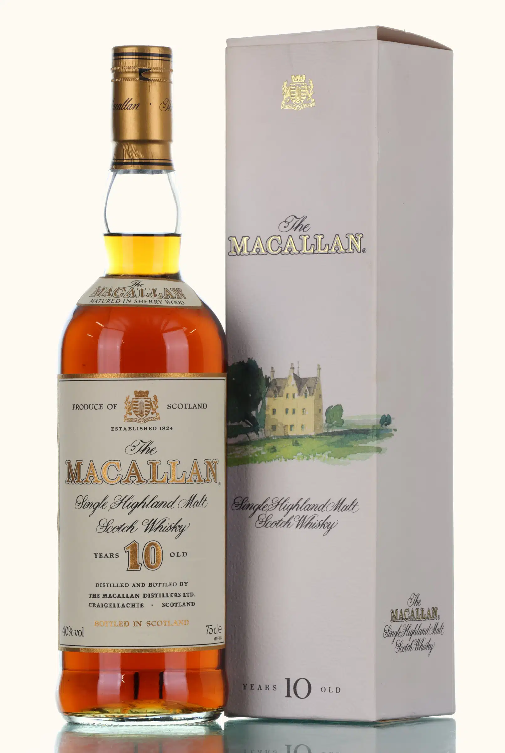 Macallan 10 Year Old, Sherry Cask, 40%, 75cl whisky bottle