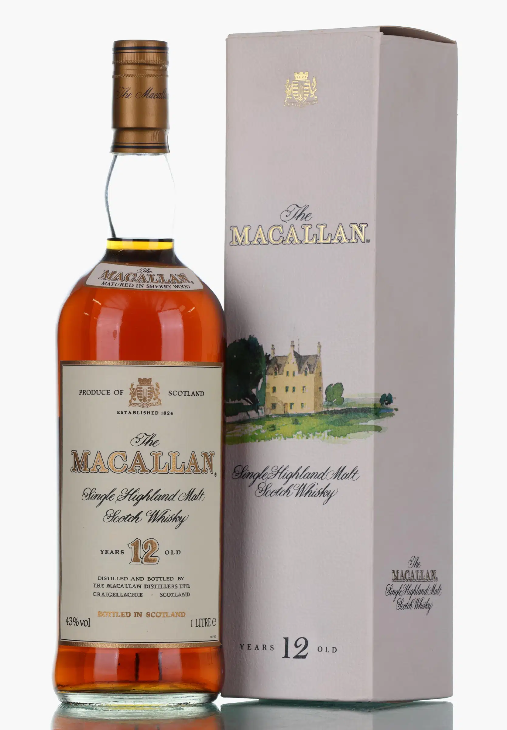 Macallan Sherry Wood 12 Year Old, Sherry Cask, 43% whisky bottle