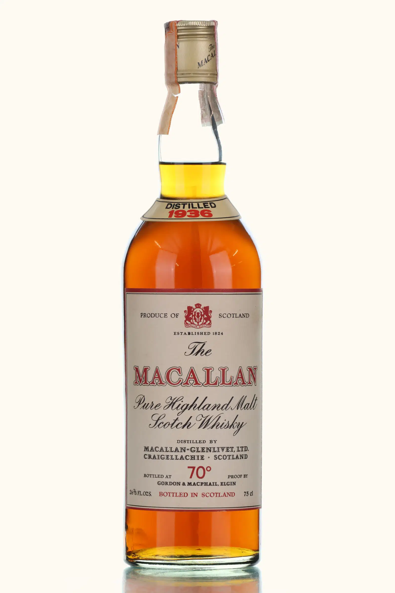 Macallan, 1936, Gordon & MacPhail, 40% whisky bottle