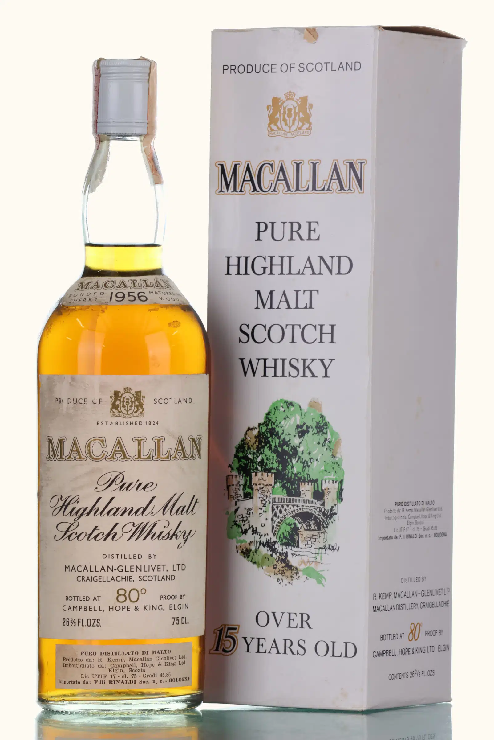 Macallan 1956 Over 15 Year Old, 45.85% whisky bottle