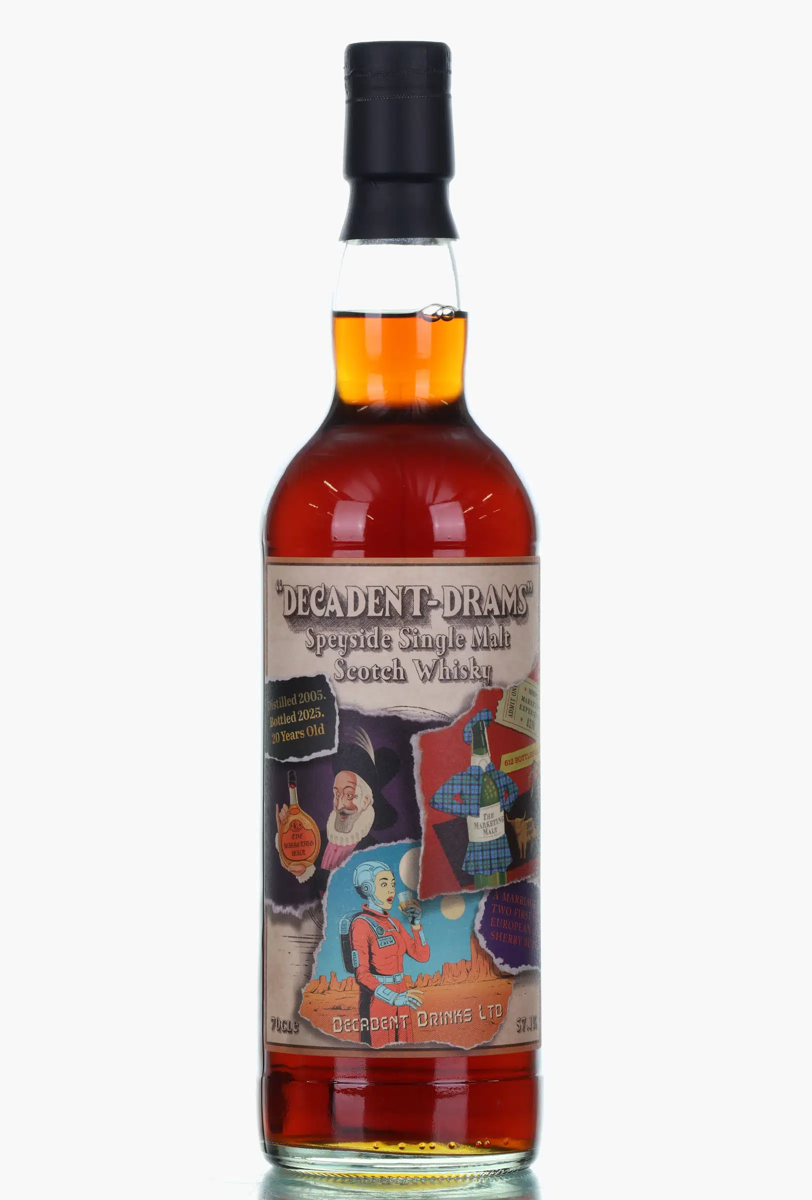 Speyside 'Marketing Malt' 20 Year Old, 2005, Decadent Drams, 57.1% whisky bottle
