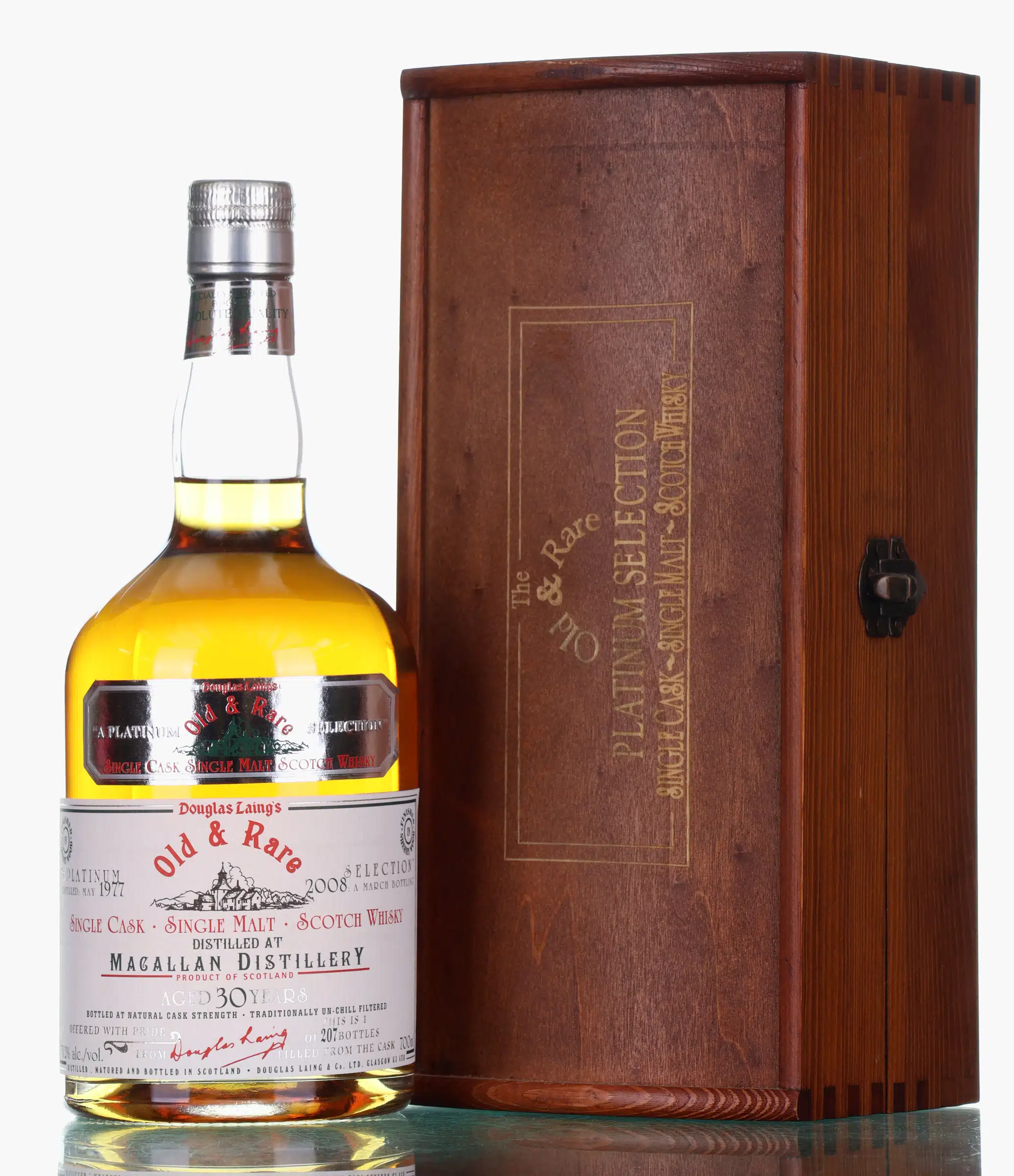 Macallan Old & Rare Platinum Selection 30 Year Old, 1977, Douglas Laing, 53.2% whisky bottle