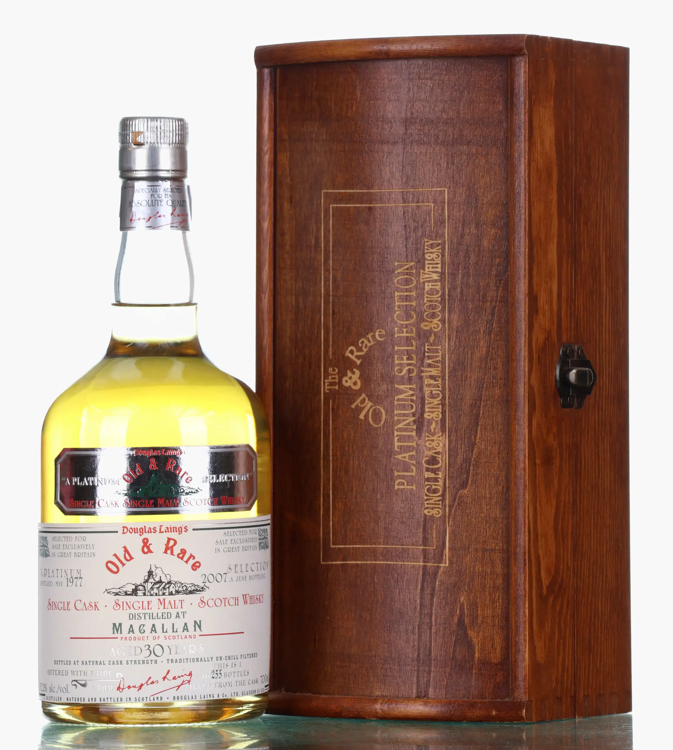 Macallan Old & Rare Platinum Selection 30 Year Old, Sherry Cask, 1977, Douglas Laing, 52.2% whisky bottle