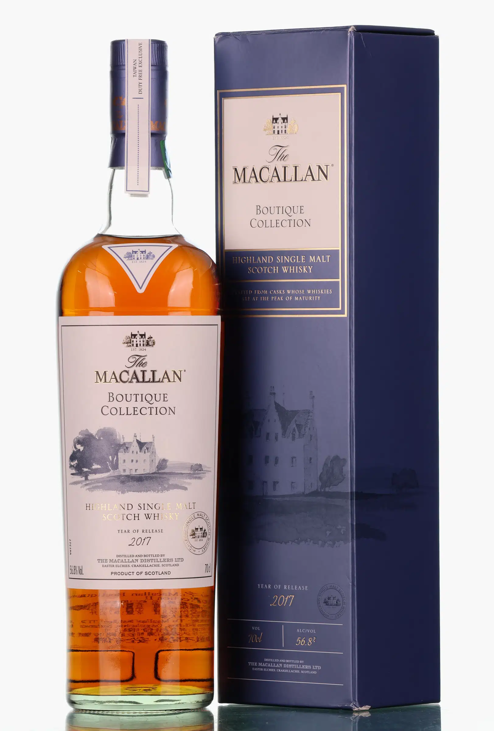 Macallan Boutique Collection Taiwan Exclusive, Sherry Cask, Batch No. 2, 2017, 56.8% whisky bottle