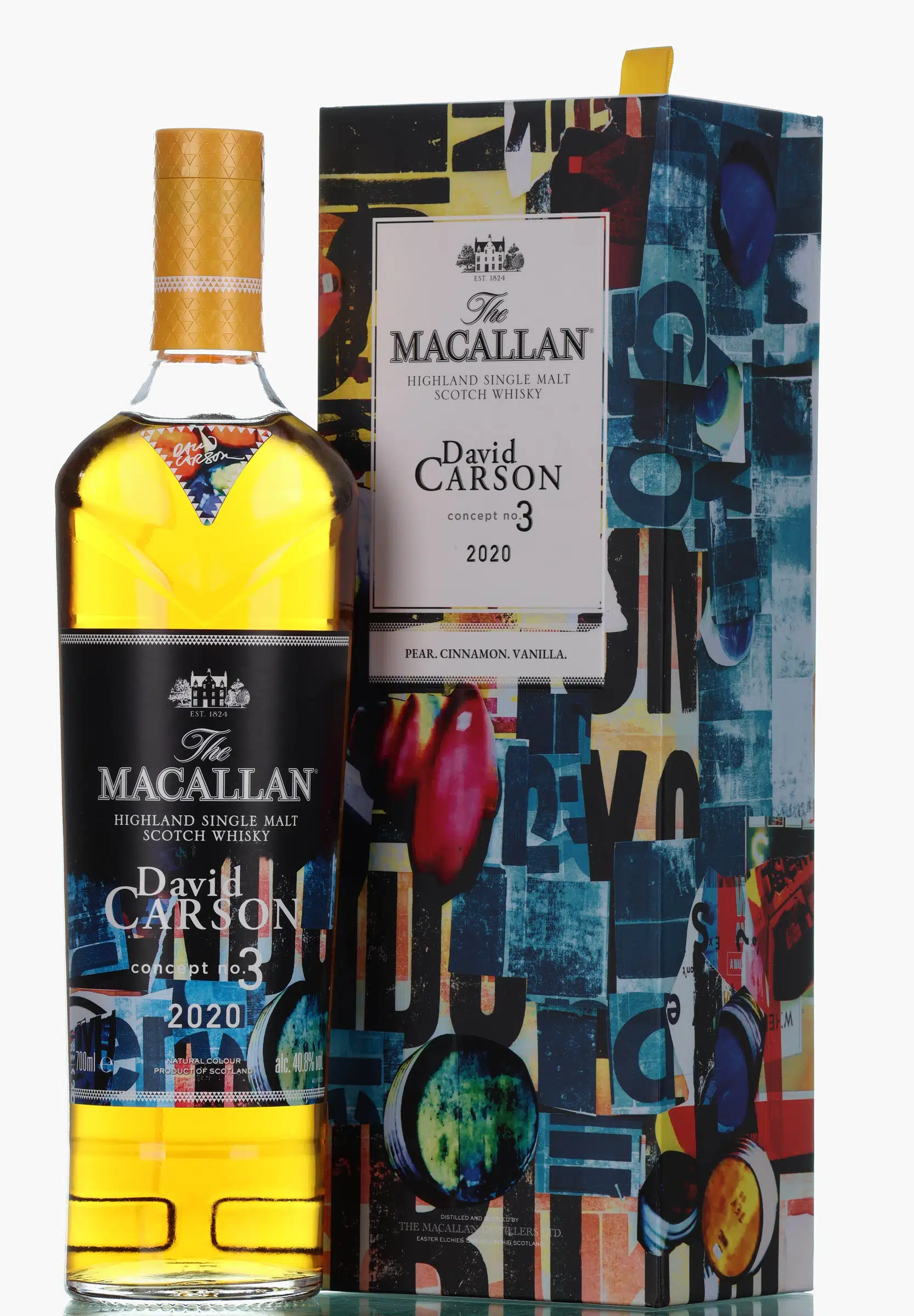 Macallan Concept No. 3 David Carson, Sherry, Bourbon, Refill & Virgin Oak Cask, 2020, 40.8% whisky bottle