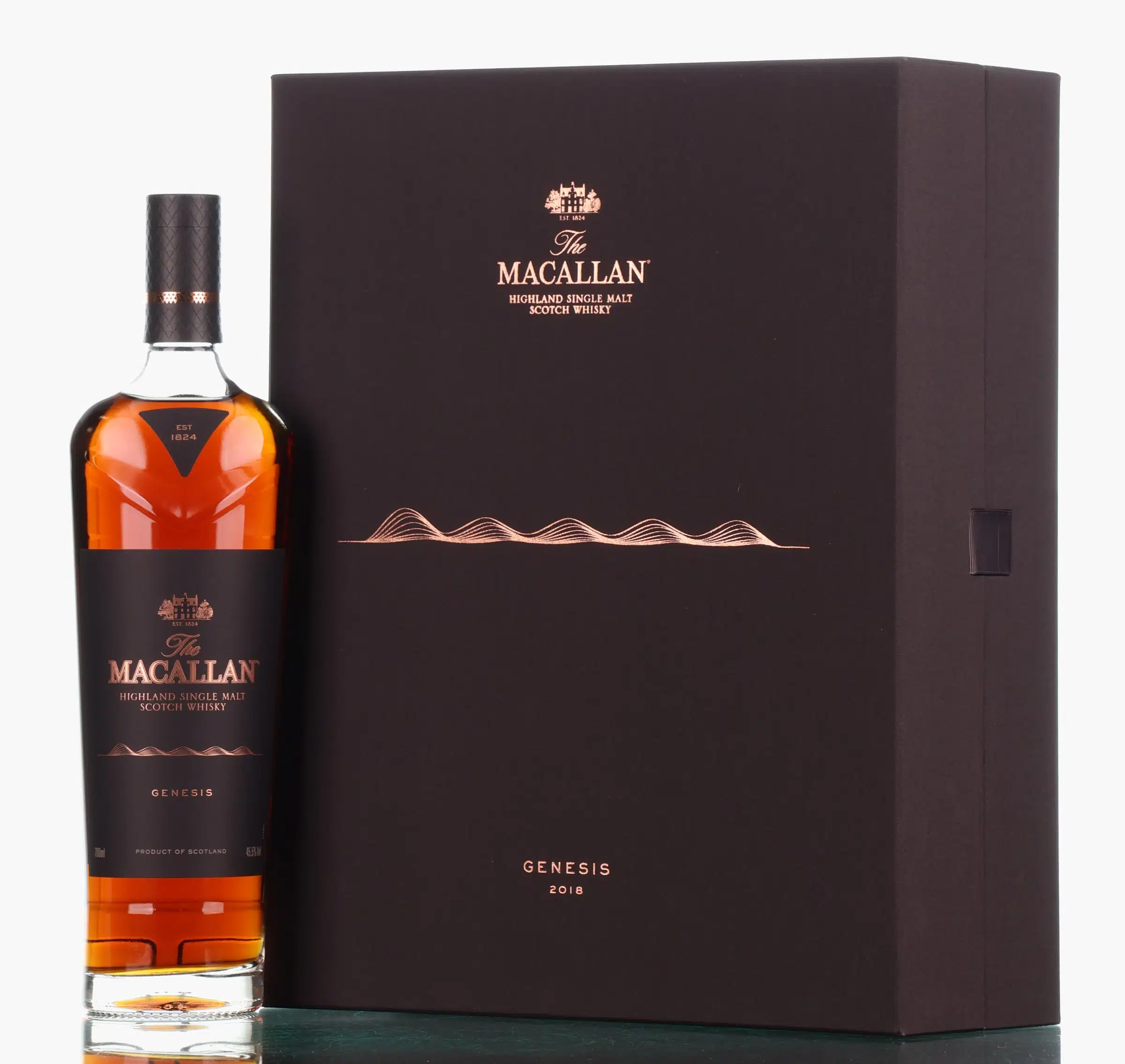 Macallan Genesis, Sherry Cask, 2018, 45.5% whisky bottle