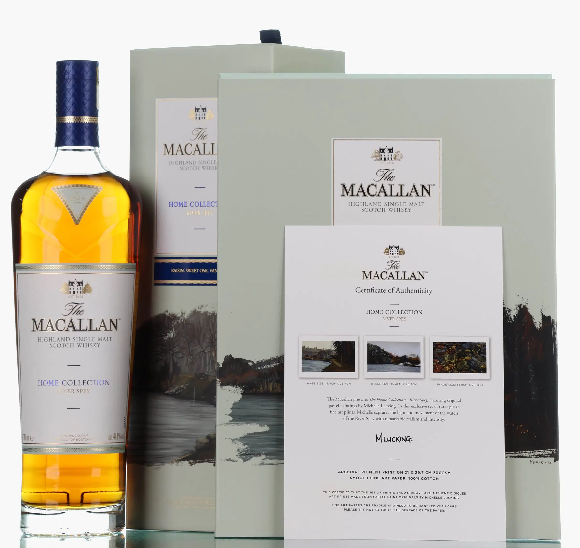 Macallan Home Collection River Spey, Sherry & Bourbon Cask, 2024, 44.8% whisky bottle