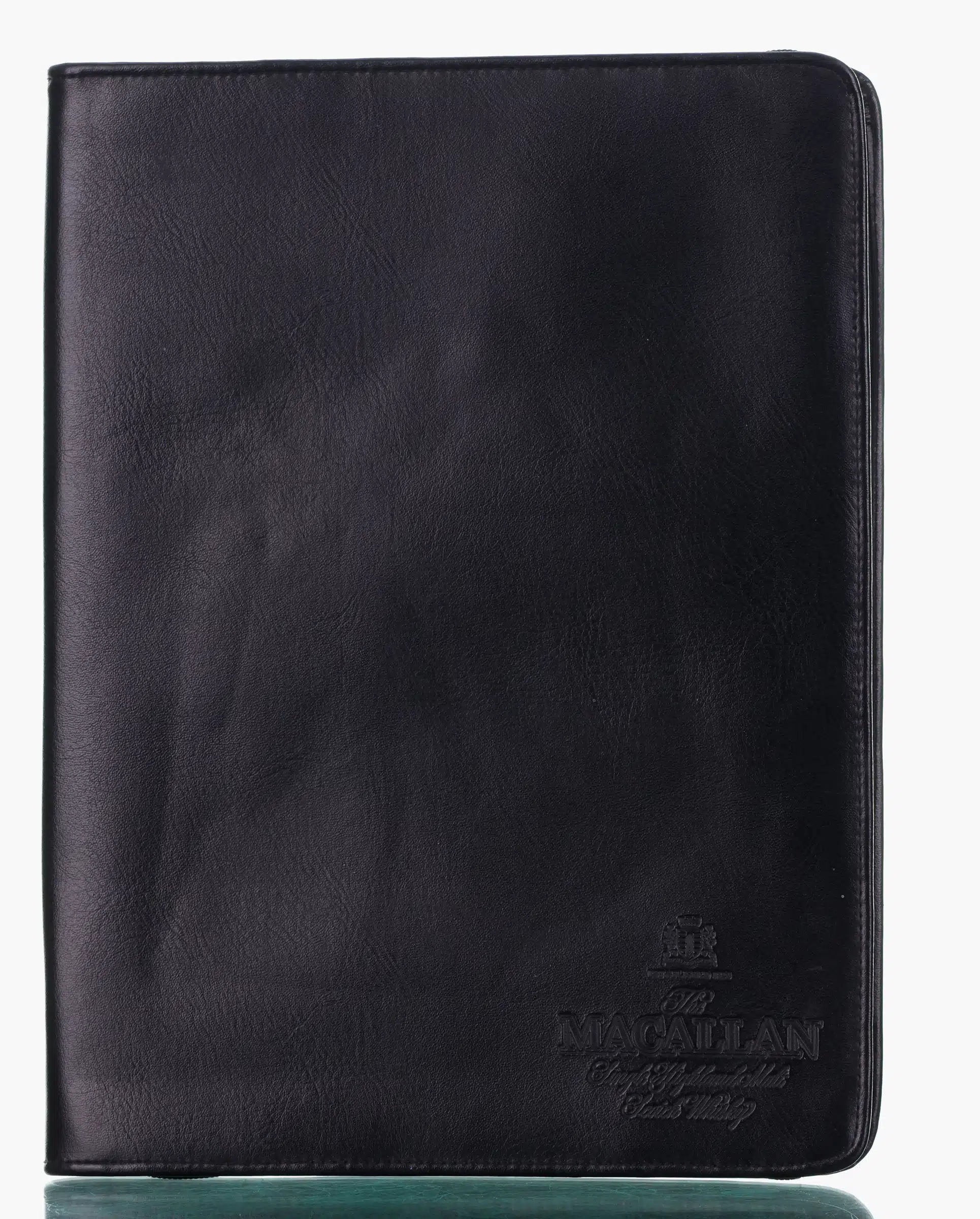 Macallan Leather Folder whisky bottle