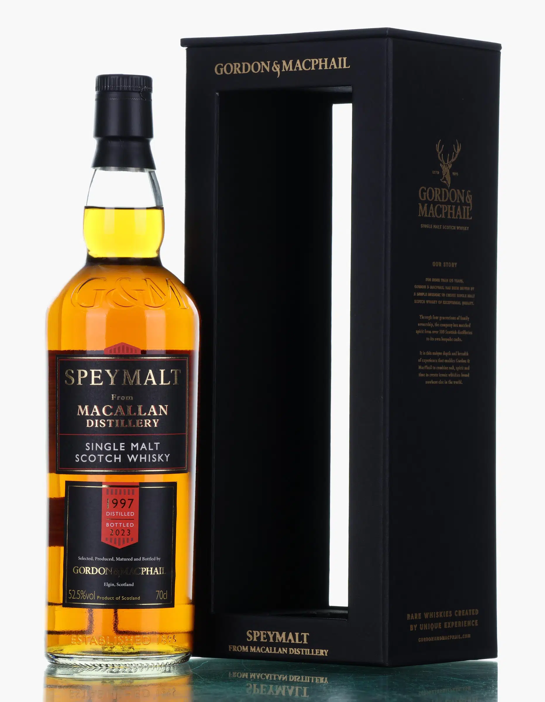 Macallan Speymalt 26 Year Old, American Oak Hogshead Cask, Cask #21603405, 1997, Gordon & MacPhail, 52.5% whisky bottle