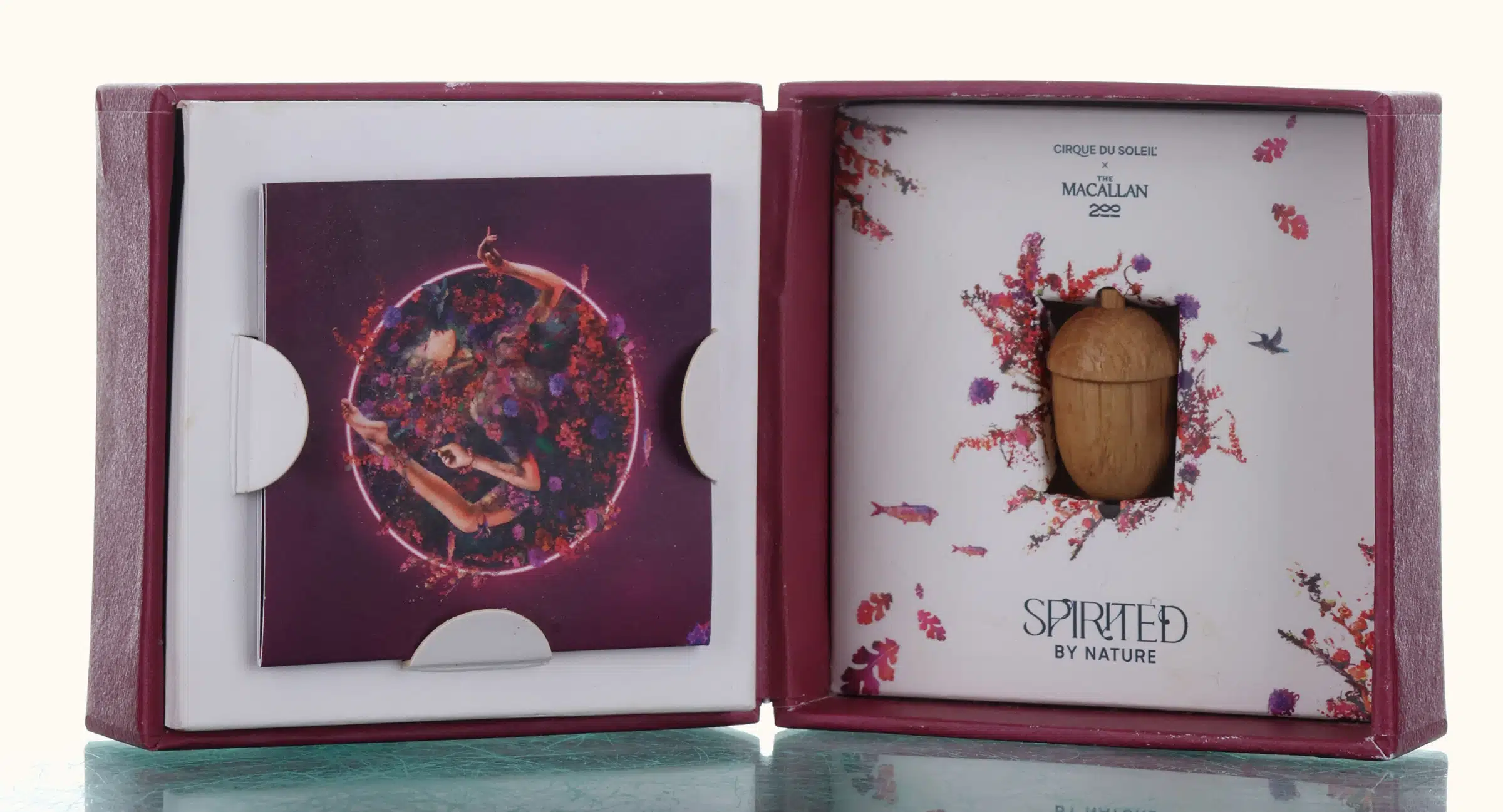 Macallan x Cirque Du Soleil Acorn whisky bottle