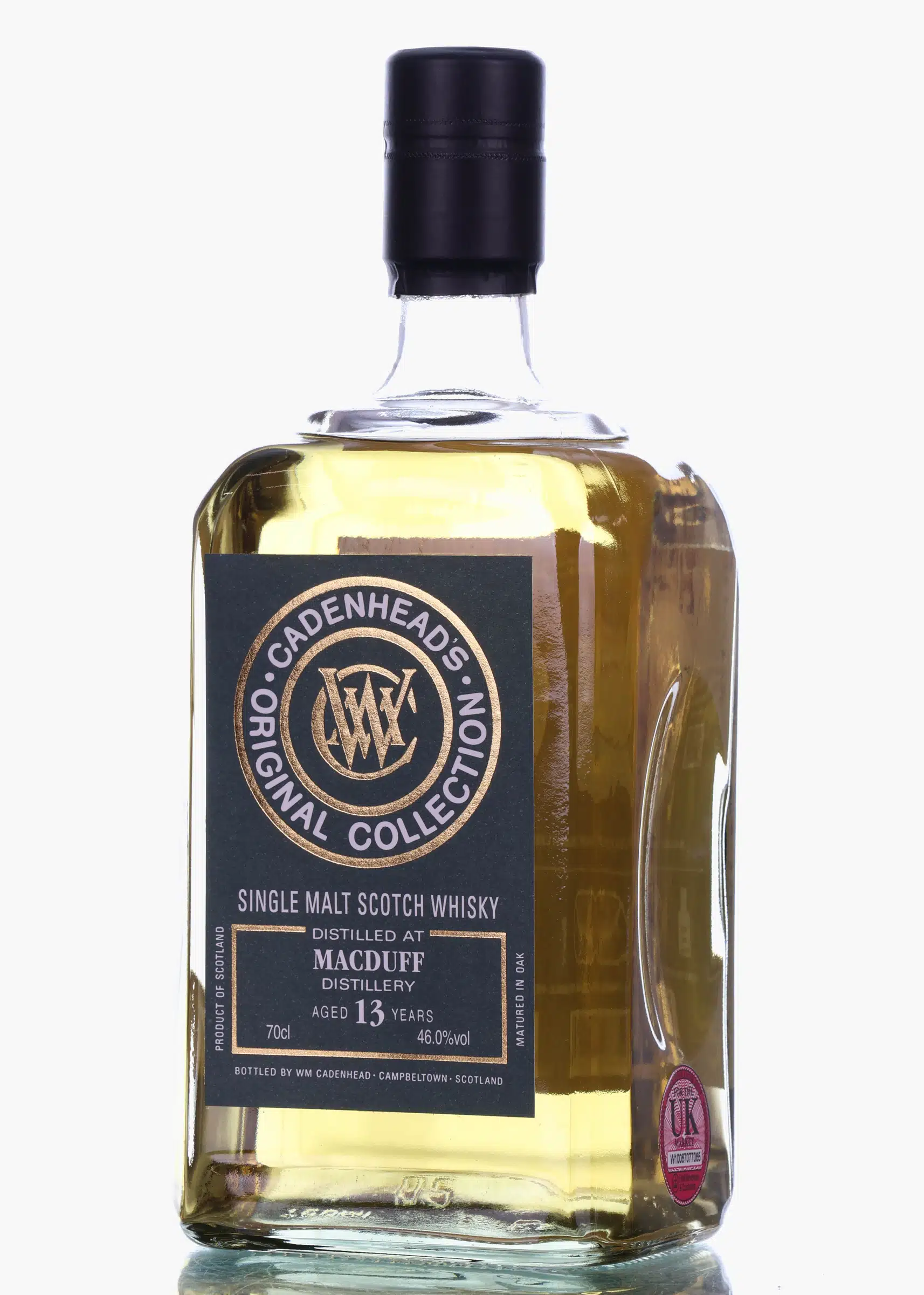 Macduff Original Collection 13 Year Old, Bourbon Cask, 2011, Cadenhead's, 46% whisky bottle
