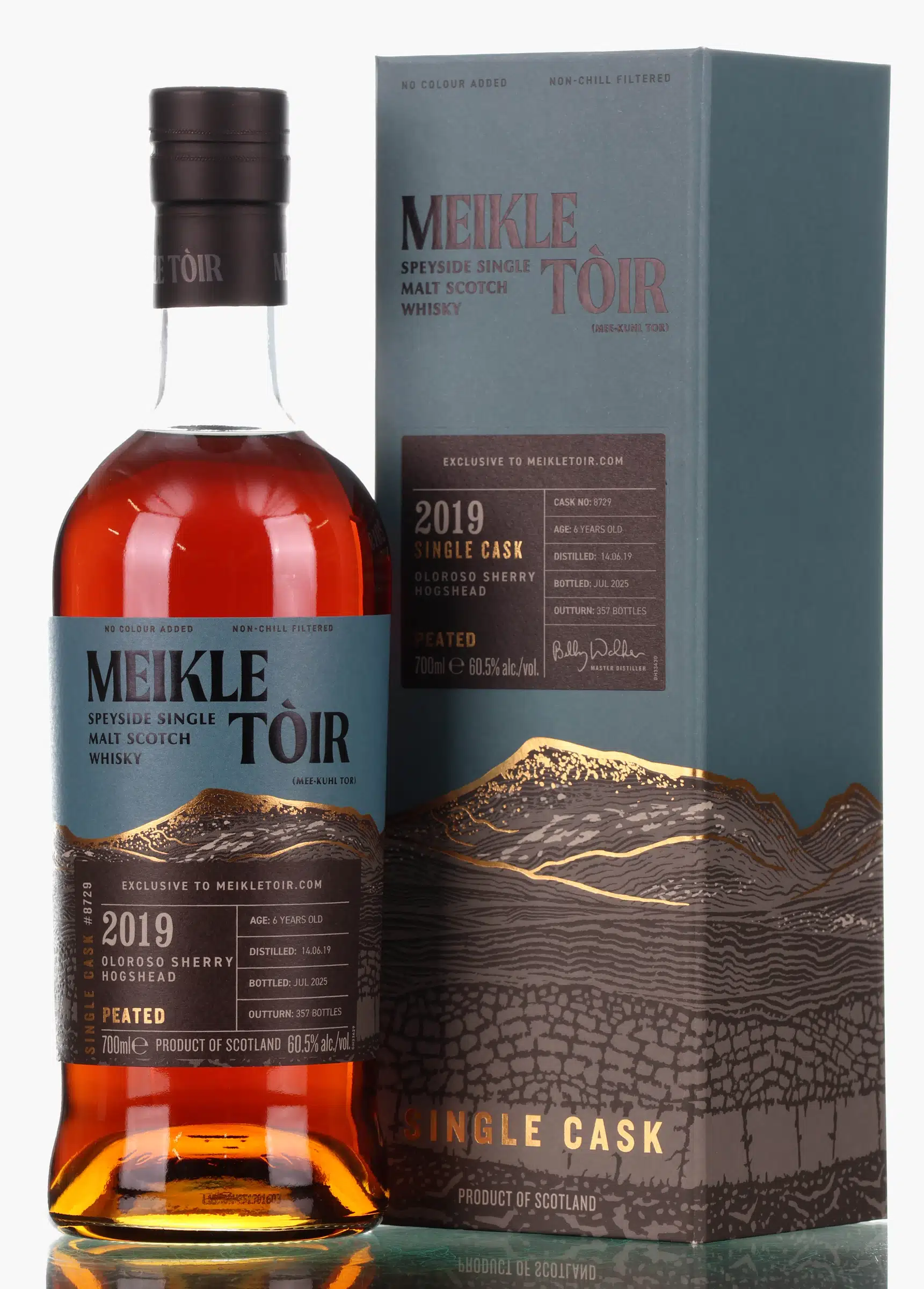 Glenallachie Meikle Tóir Single Cask 6 Year Old, Oloroso Sherry Hogshead Cask, Cask #8729, 2025, 60.5% whisky bottle