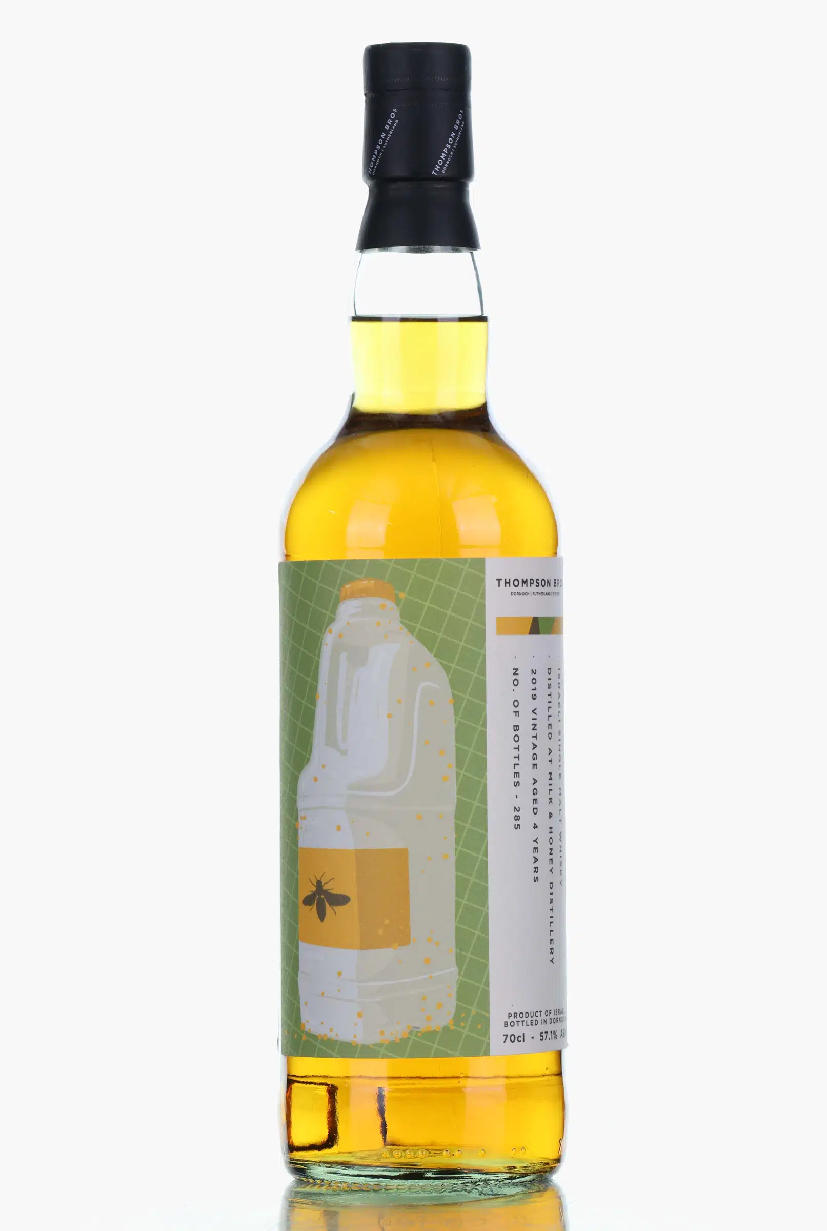 Milk & Honey 4 Year Old, Rye Cask, Cask #2019-1273, 2019, Thompson Bros, 57.1% whisky bottle