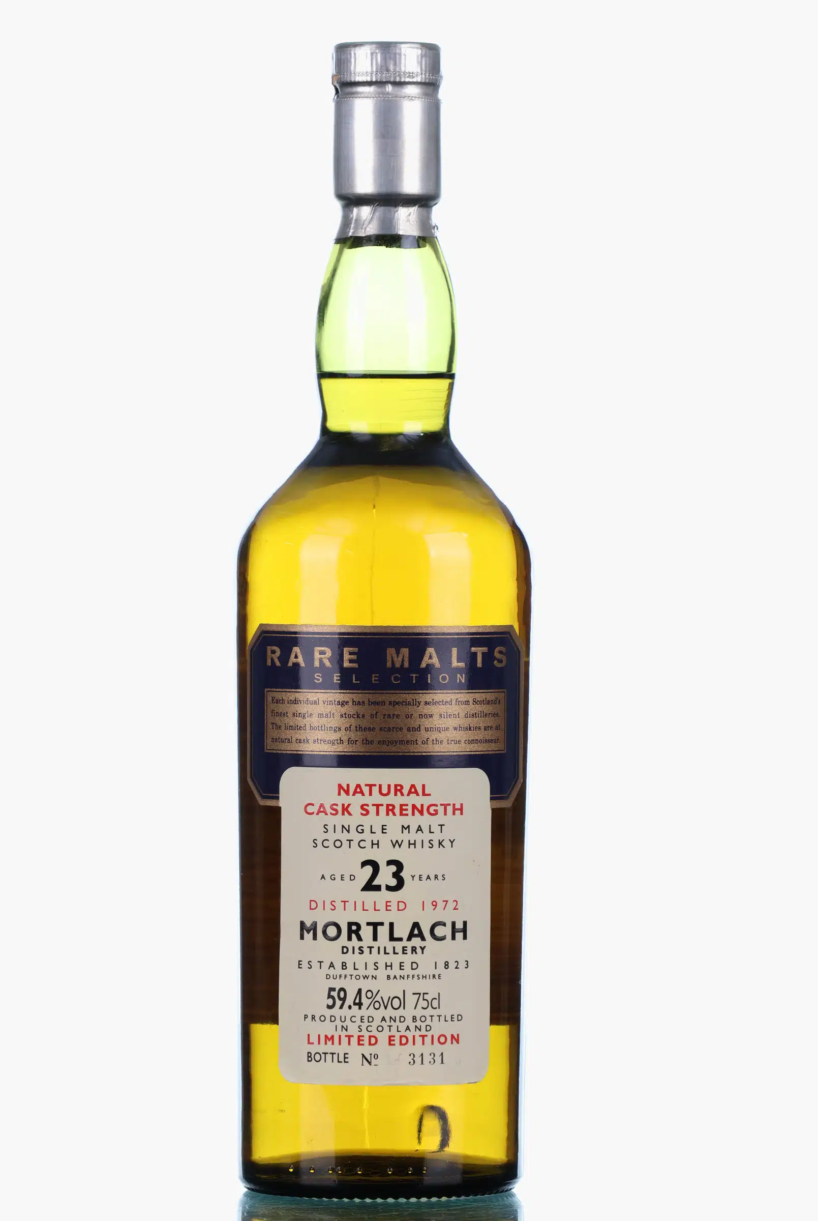 Mortlach 1972 Rare Malts Selection 23 Year Old, Sherry Cask, 1996, 59.4% whisky bottle