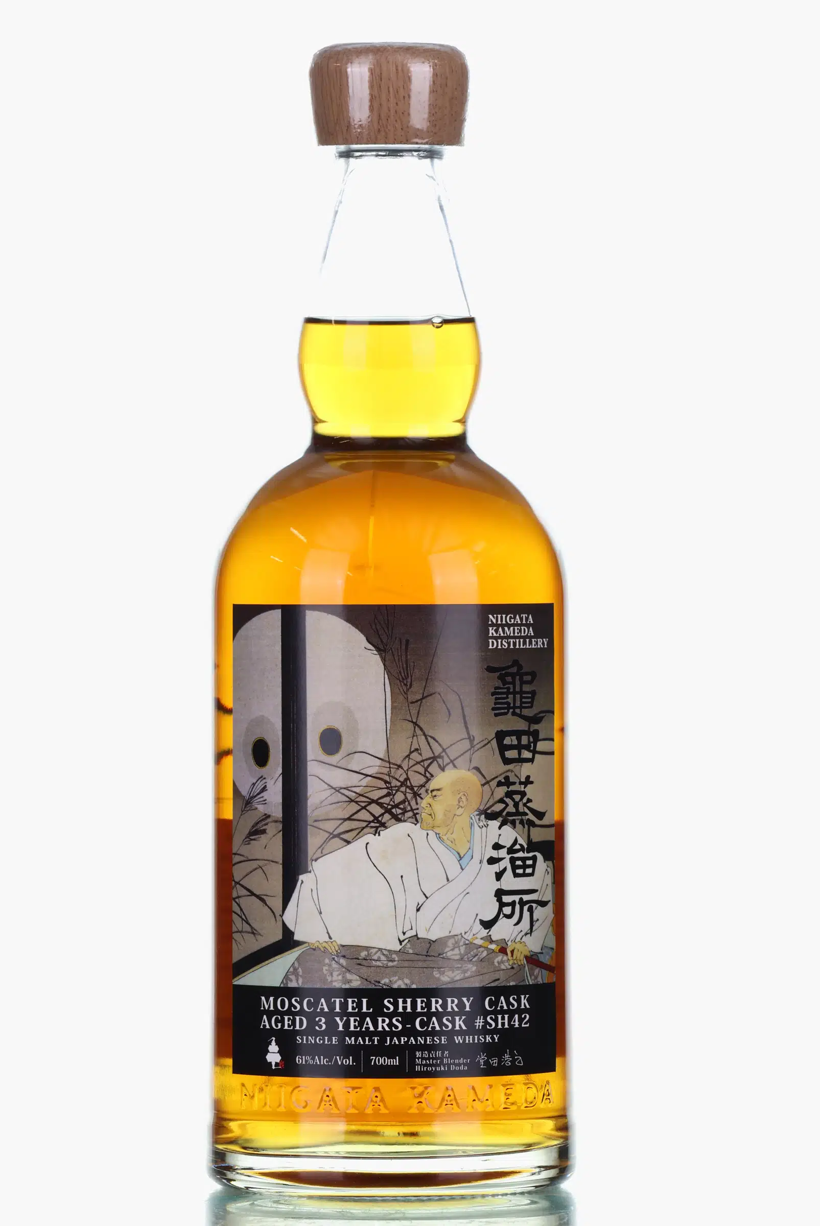 Niigata Moscatel Sherry Cask 3 Year Old, Moscatel Sherry Cask, Cask #SH42, No. 27, 2023, Ghost Series, 61% whisky bottle