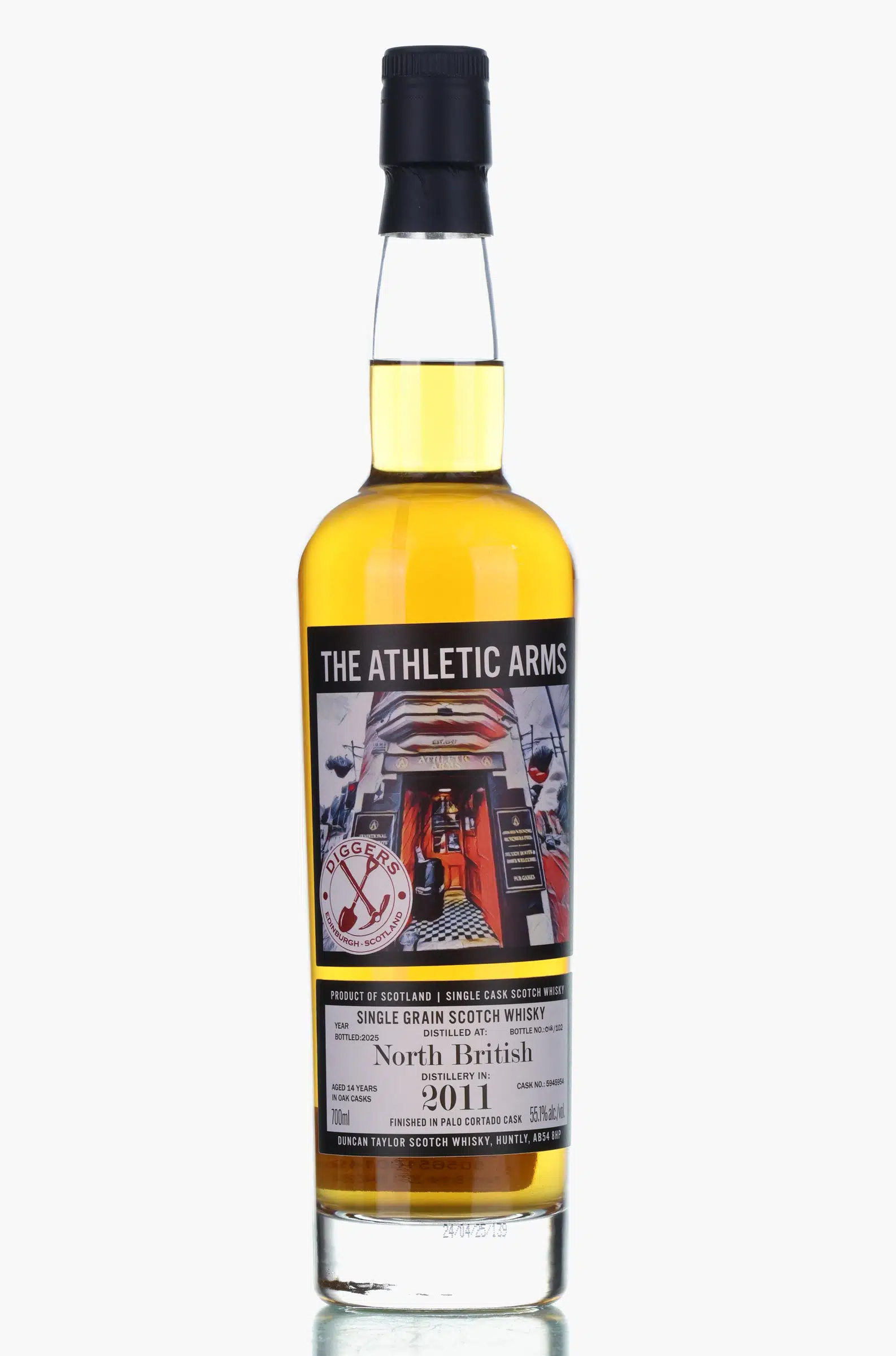 North British 14 Year Old, Sherry Cask, Cask #5945954, 2011, Duncan Taylor, 55.1% whisky bottle