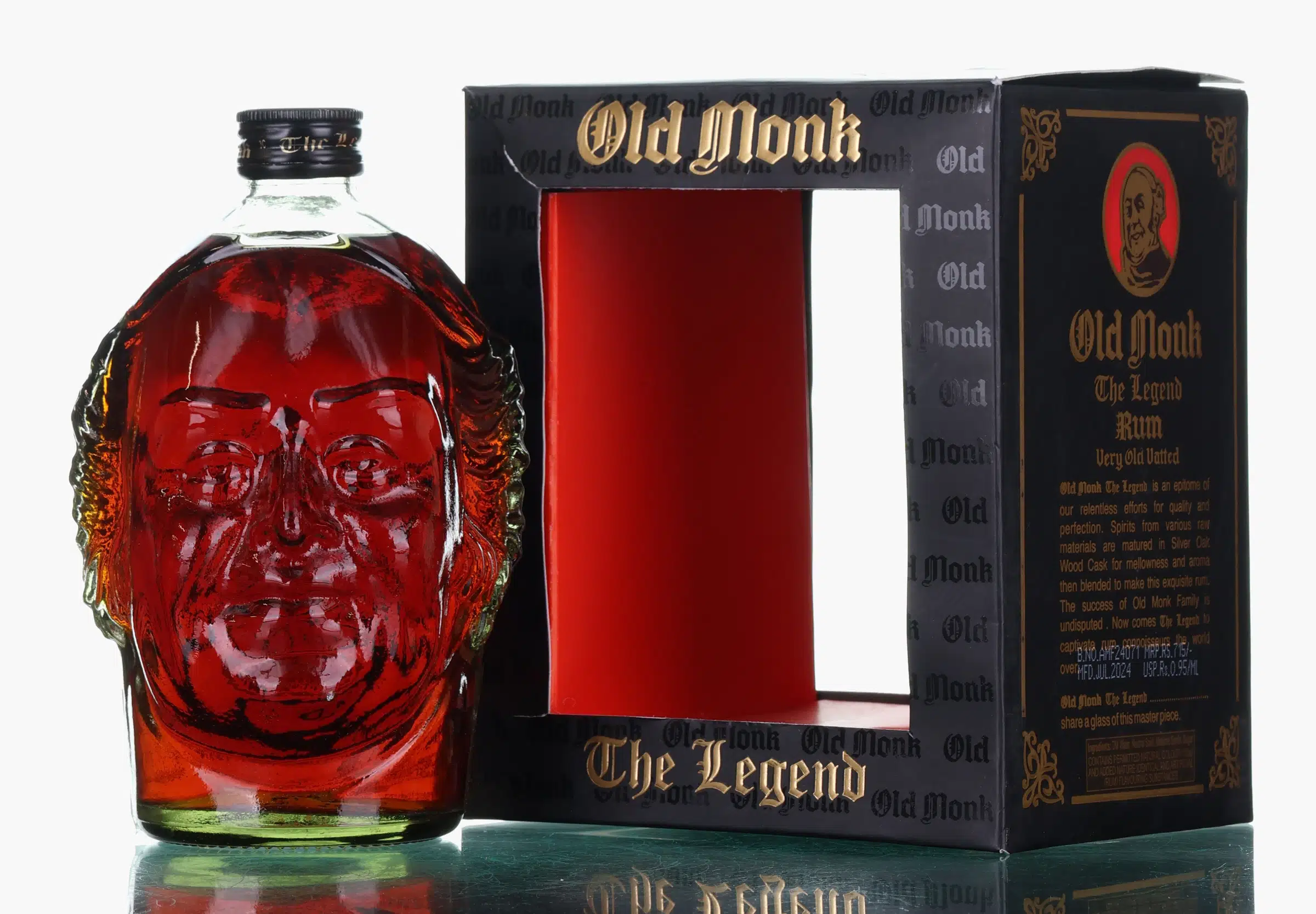 Old Monk The Legend Very Old Vatted Rum, 2024, 42.8%