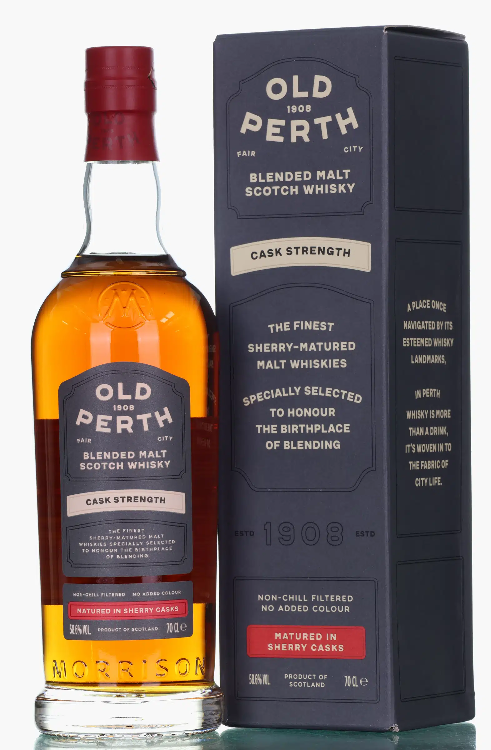 Old Perth - Cask Strength, Sherry Cask, Batch 21/085, 2021, 58.6% whisky bottle