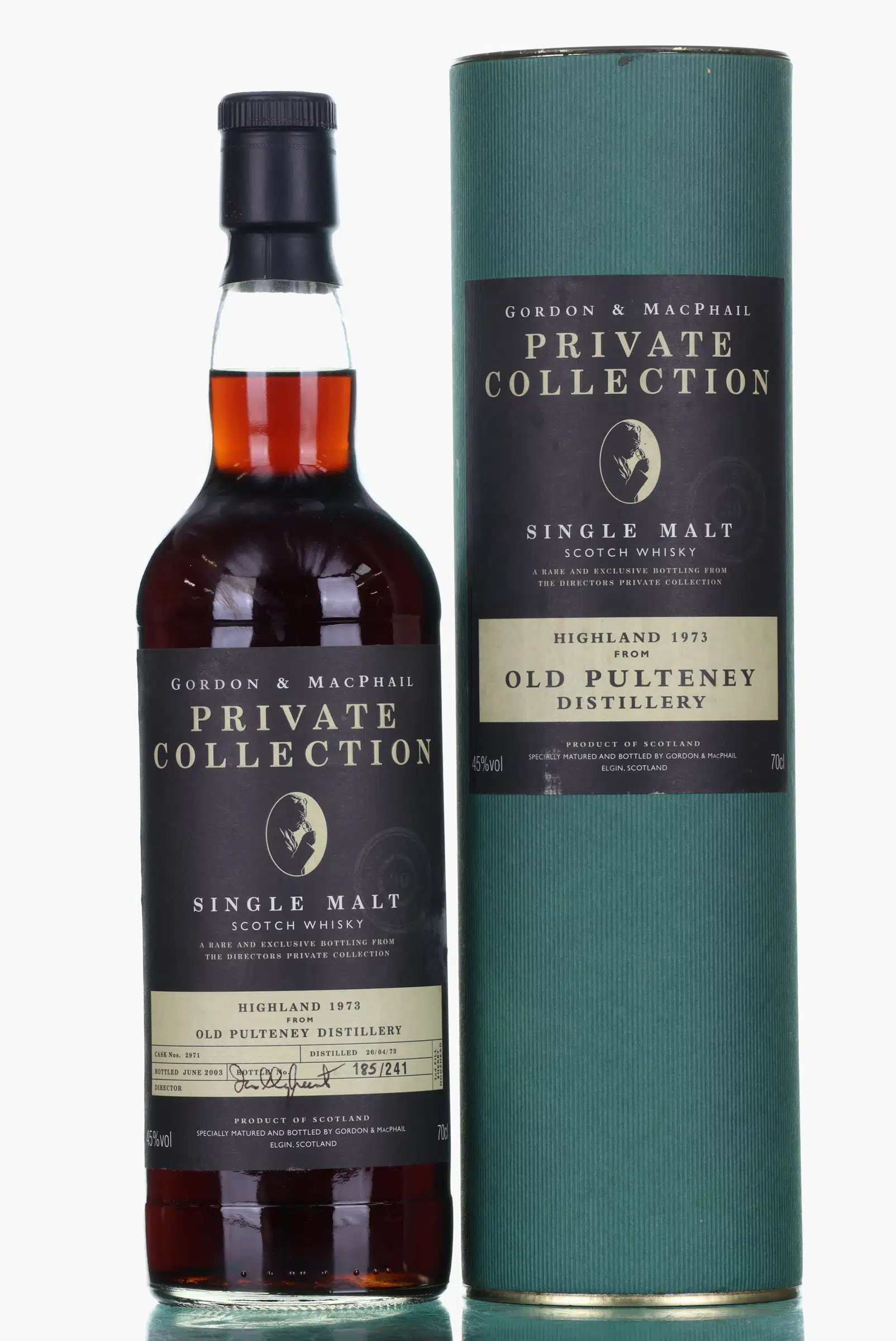 Old Pulteney Private Collection 30 Year Old, Sherry Cask, Cask #2971, 1973, Gordon & MacPhail, 45% whisky bottle