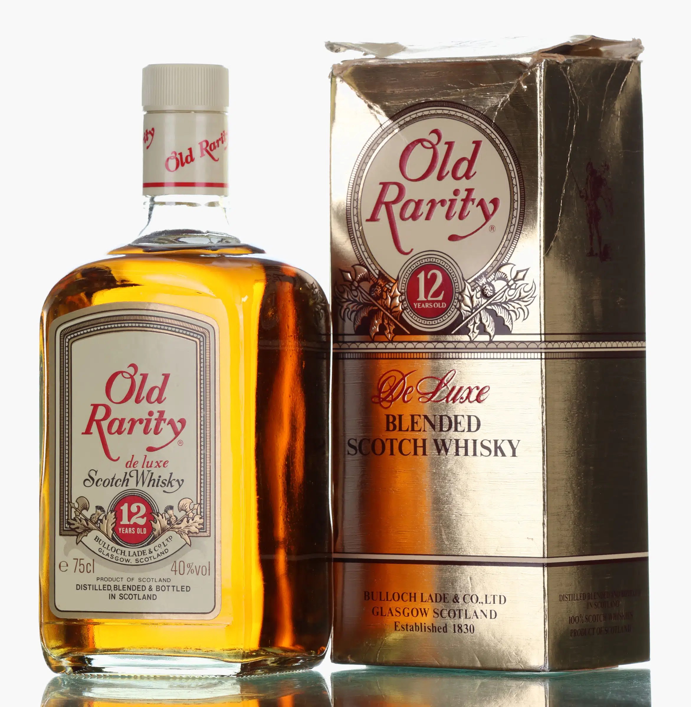 Old Rarity De Luxe 12 Year Old, 40% whisky bottle